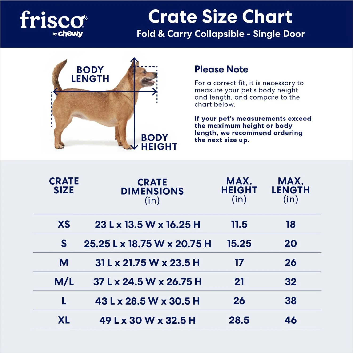 Frisco Heavy Duty Fold & Carry Single Door Collapsible Wire Dog Crate - Image 3