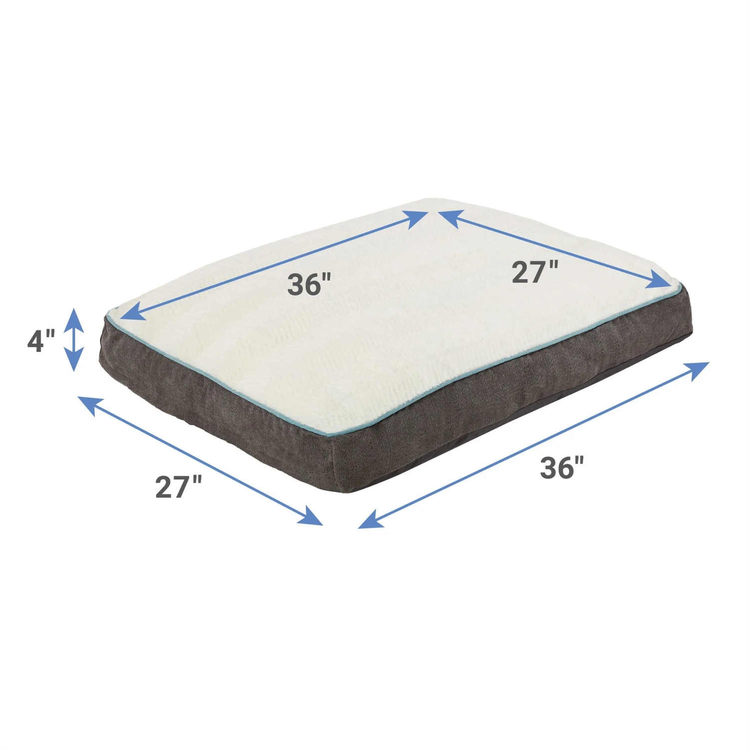 Frisco Plush Pillow Cat & Dog Bed W/ Removable Cover - Image 2