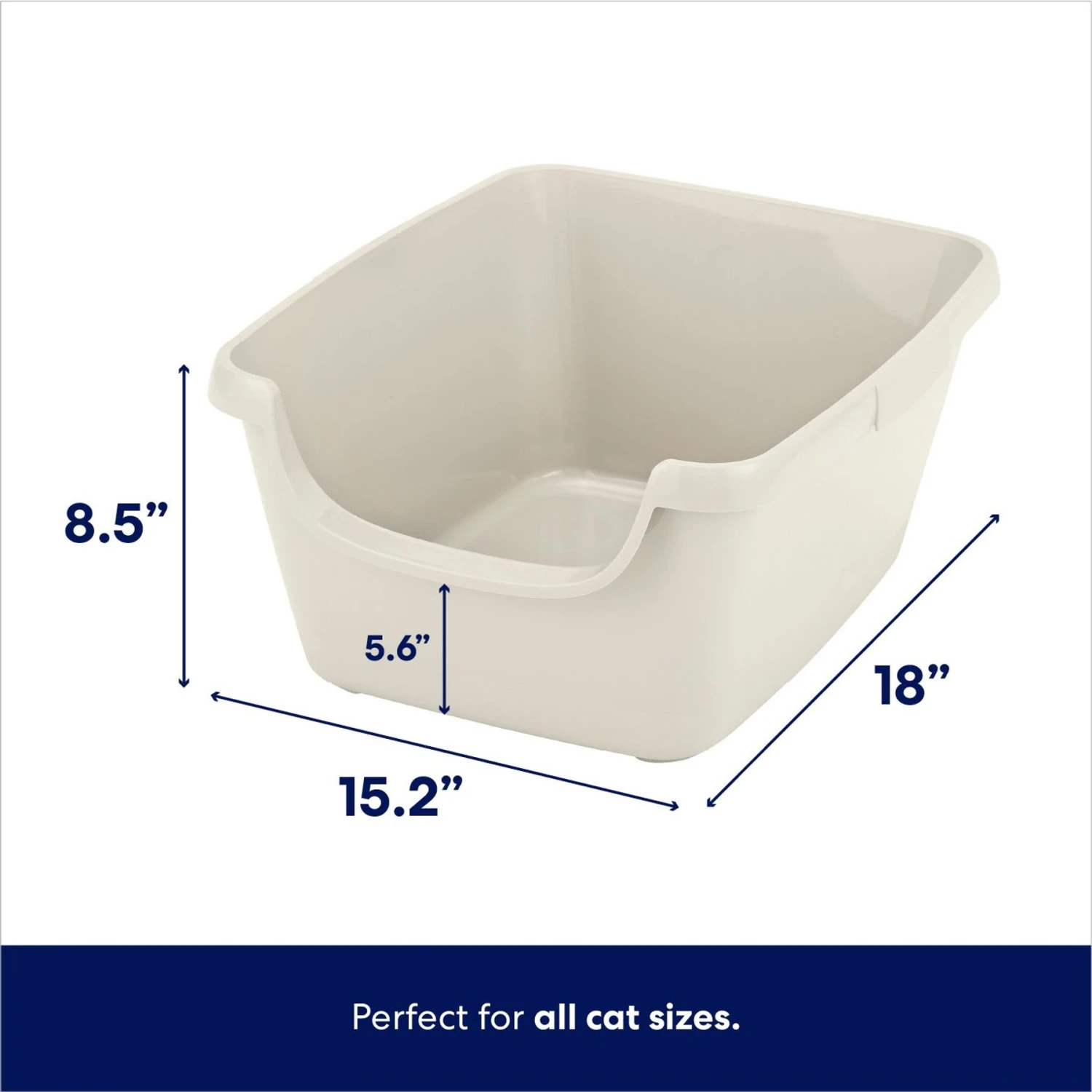 Frisco High Sided Cat Litter Box, Medium - Image 2