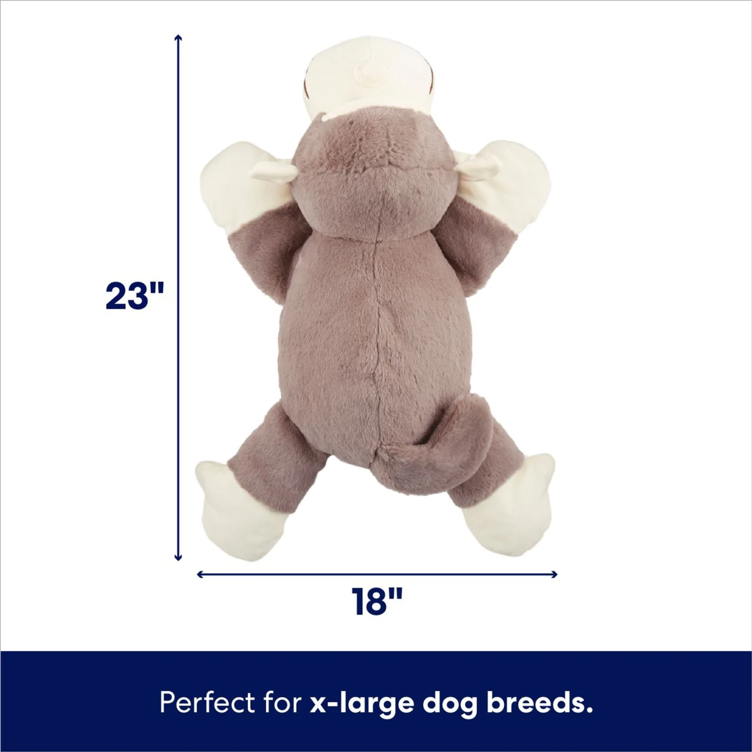 Frisco Monkey Plush Squeaky Dog Toy - Image 2