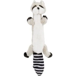 Frisco Raccoon Skinny Plush Squeaky Dog Toy
