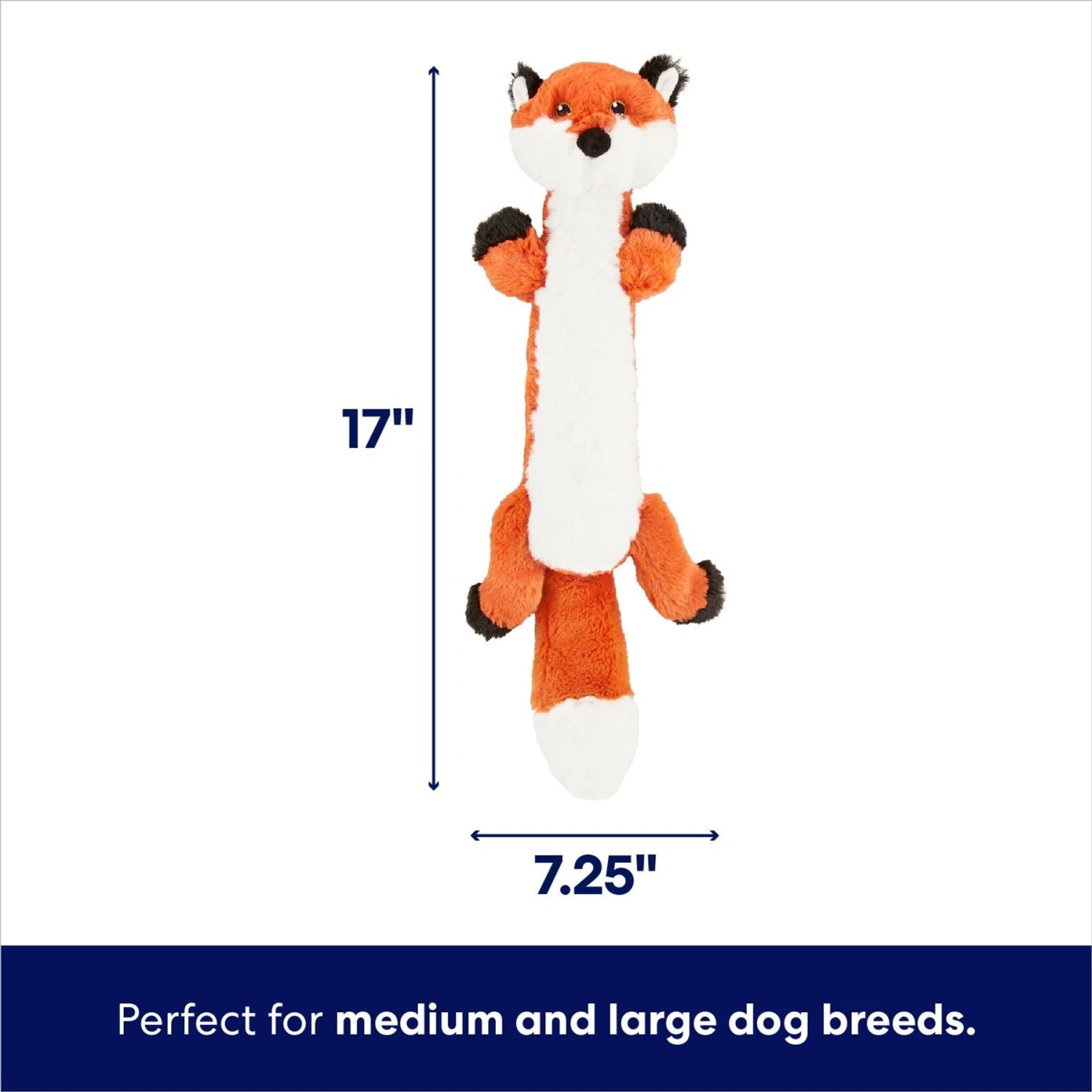 Frisco Fox Skinny Plush Squeaky Dog Toy - Image 2