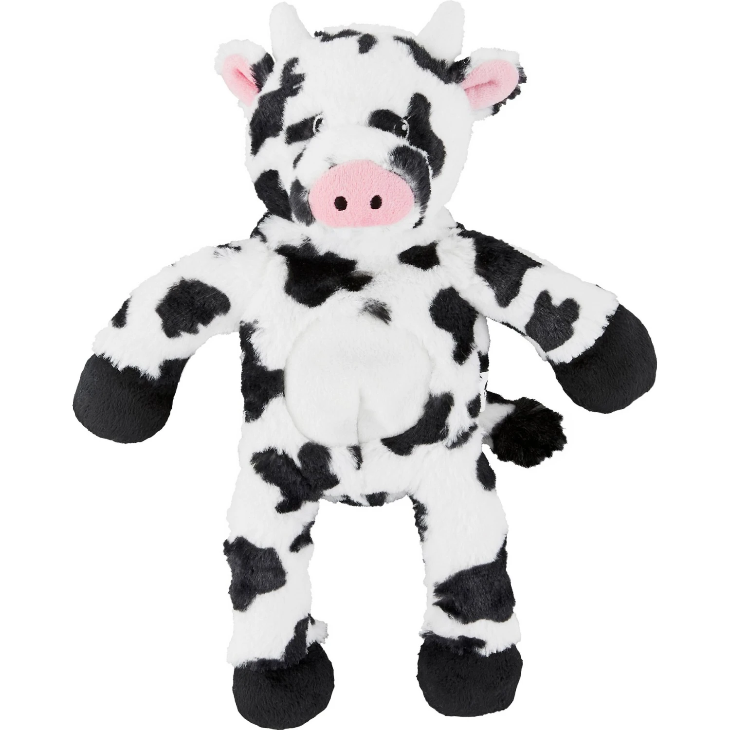 Frisco Cow Plush With Inside Rope Squeaky Dog Toy