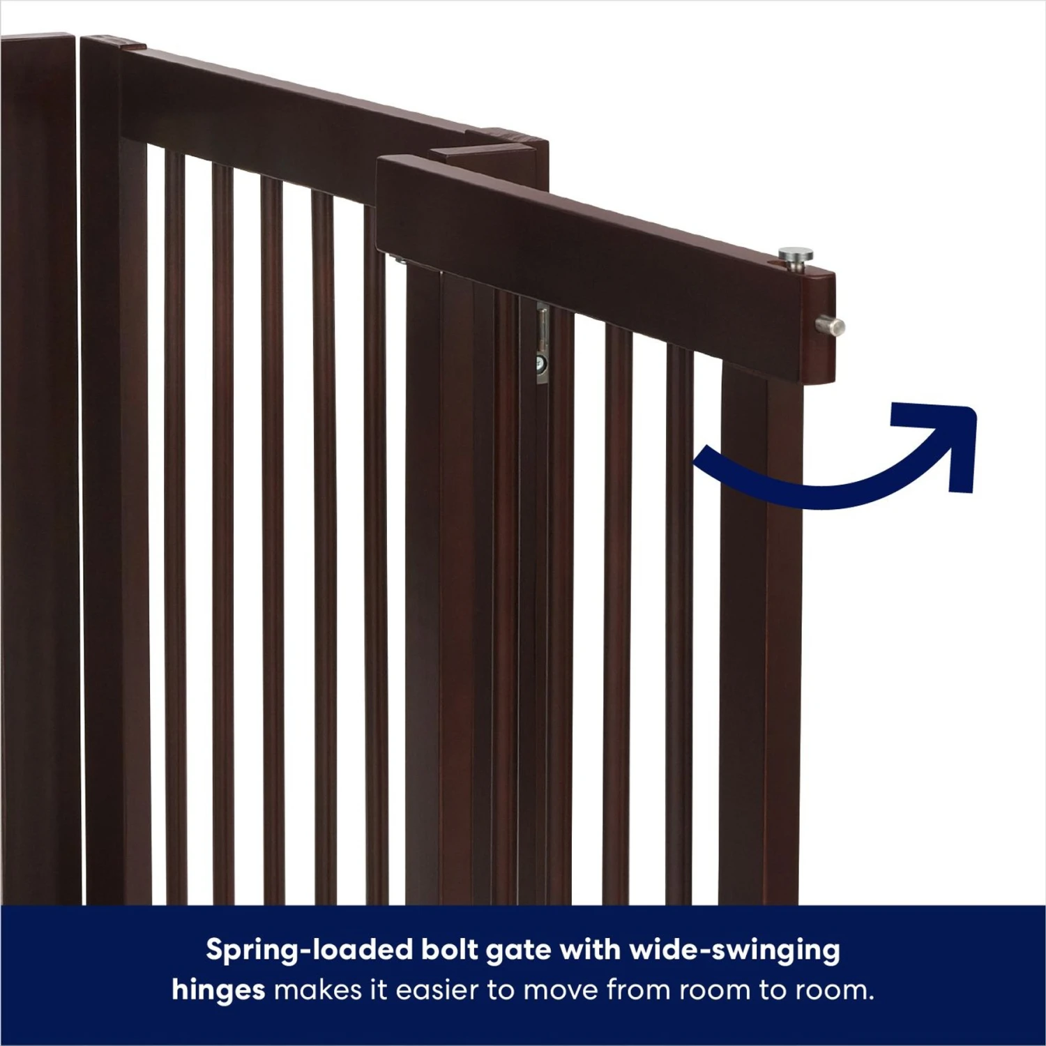 Frisco Deluxe Configurable 4-Panel Wood Dog Gate - Image 4