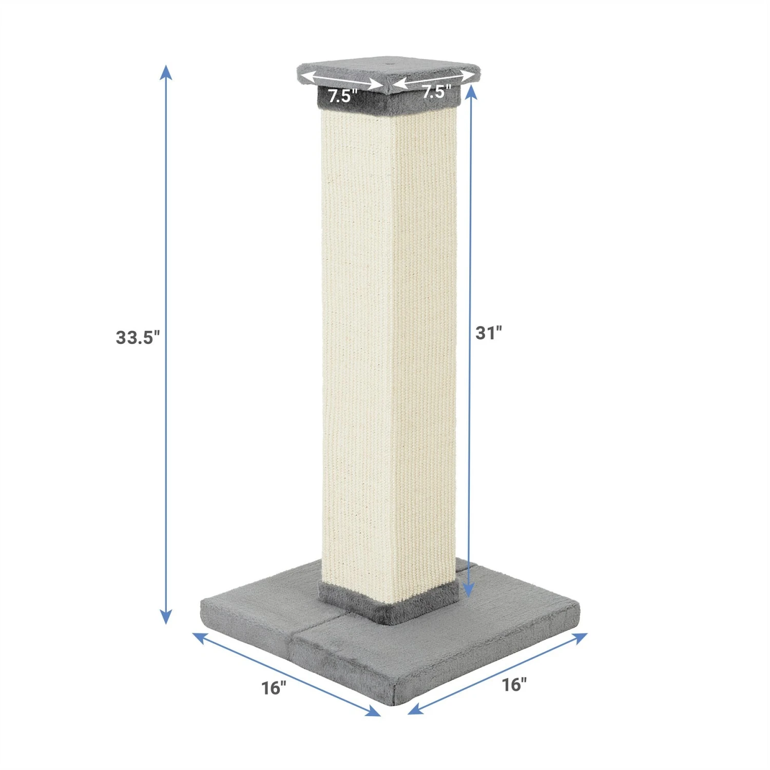 Frisco 33.5-in Sisal Cat Scratching Post - Image 2