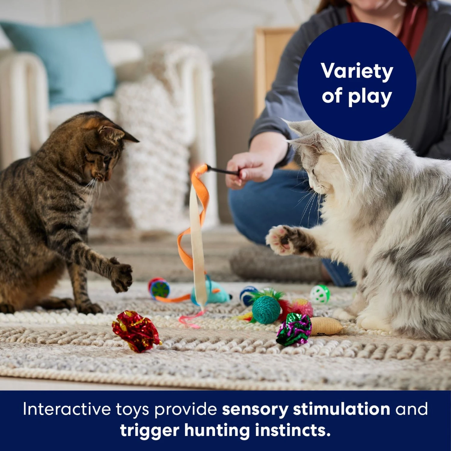 Frisco Plush, Teaser & Ball Variety Pack Cat Toy With Catnip - Image 4