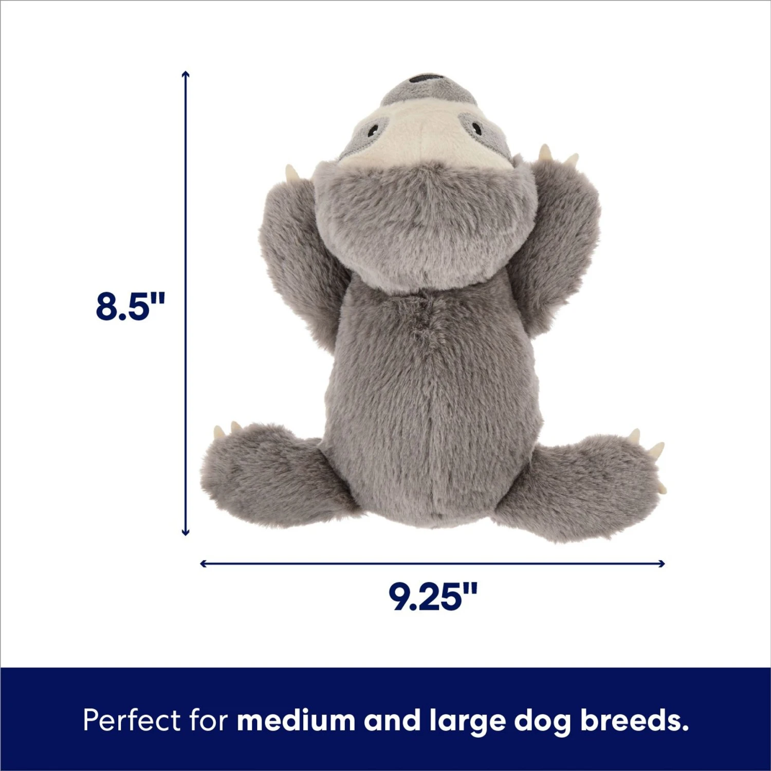 Frisco Sloth Plush Squeaky Dog Toy - Image 2