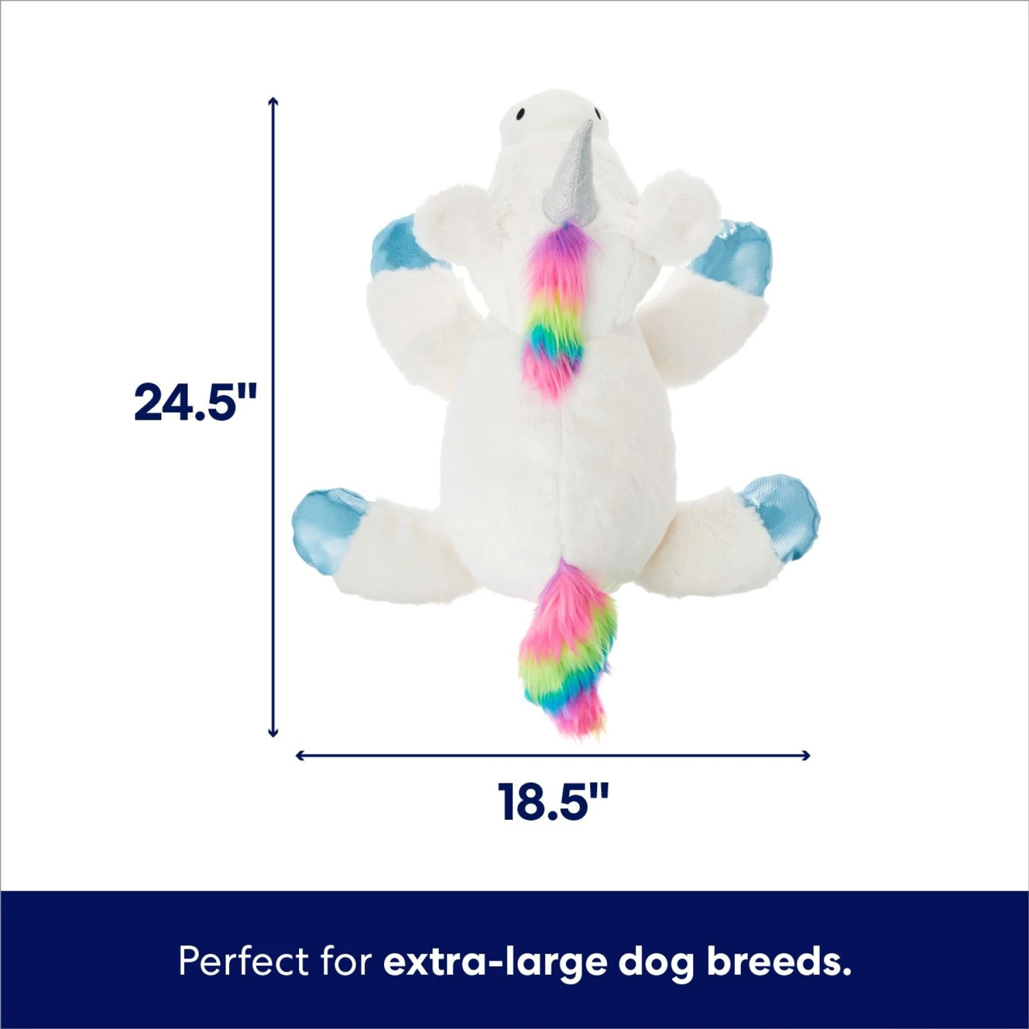 Frisco Unicorn Plush Squeaky Dog Toy - Image 2