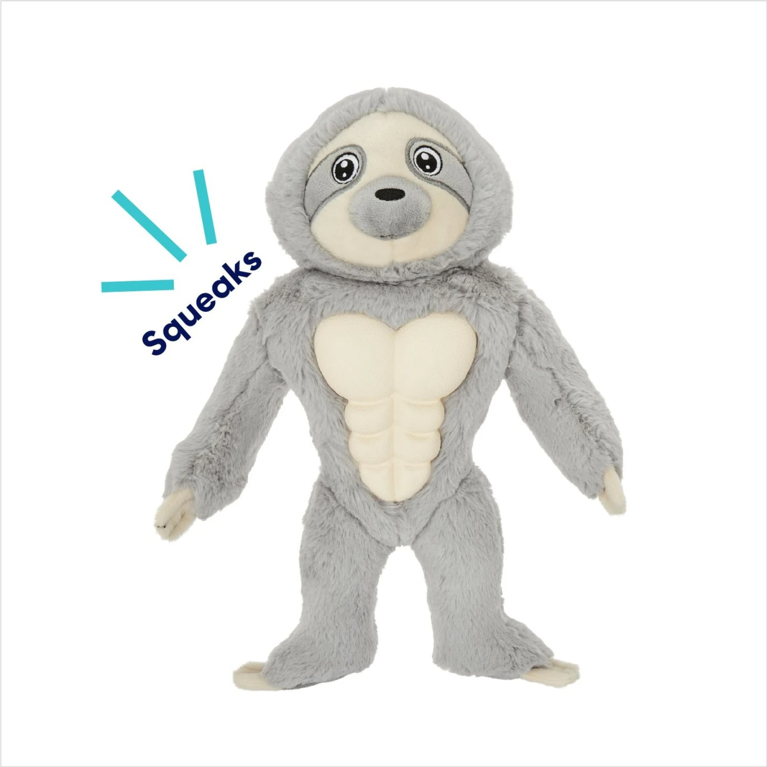 Frisco Sloth Muscle Plush Squeaky Dog Toy - Image 3