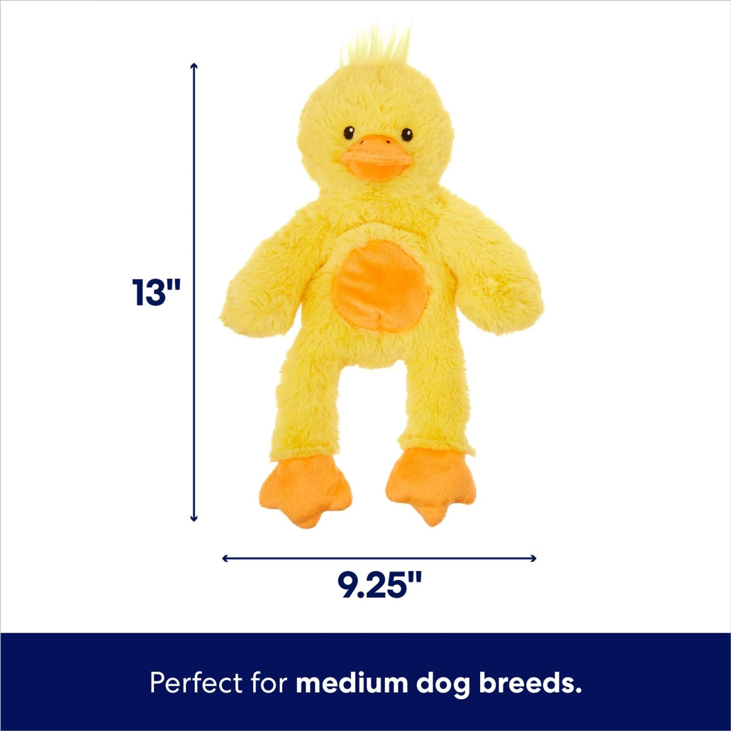 Frisco Duck Plush With Inside Rope Squeaky Dog Toy - Image 2