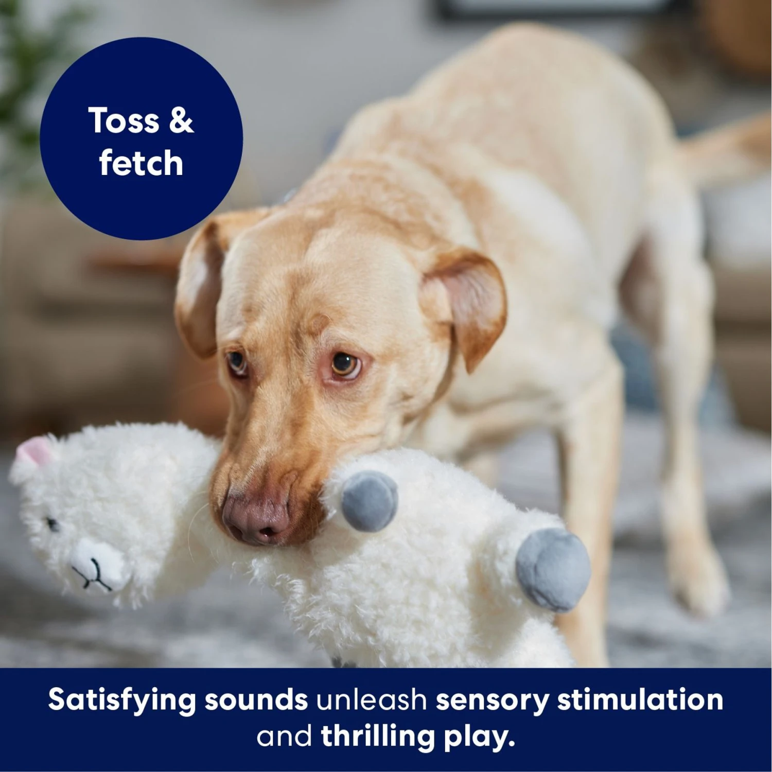 Frisco Llama Bobberz Plush Squeaky Dog Toy - Image 5