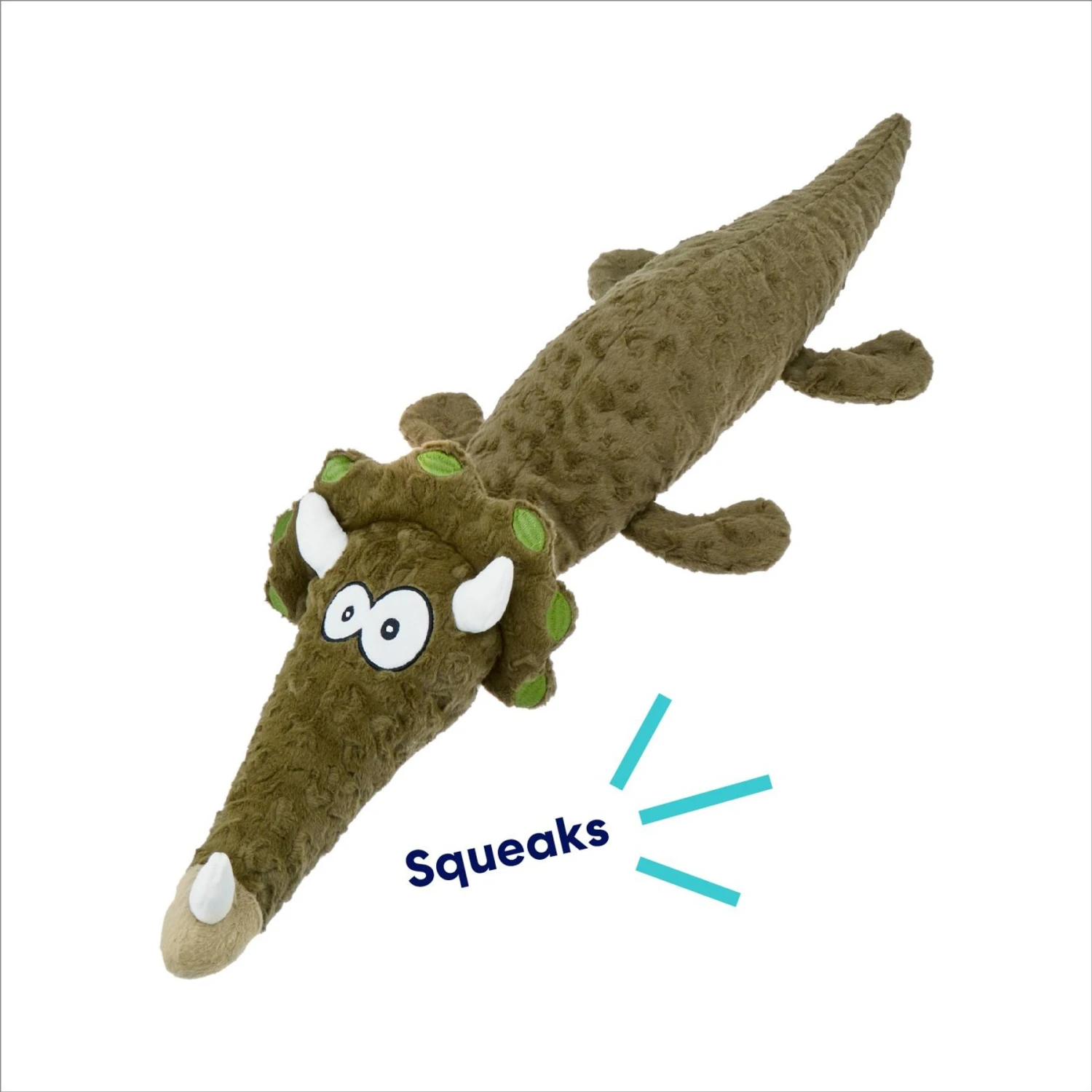 Frisco Triceratops Wagazoo Plush Squeaky Dog Toy - Image 3