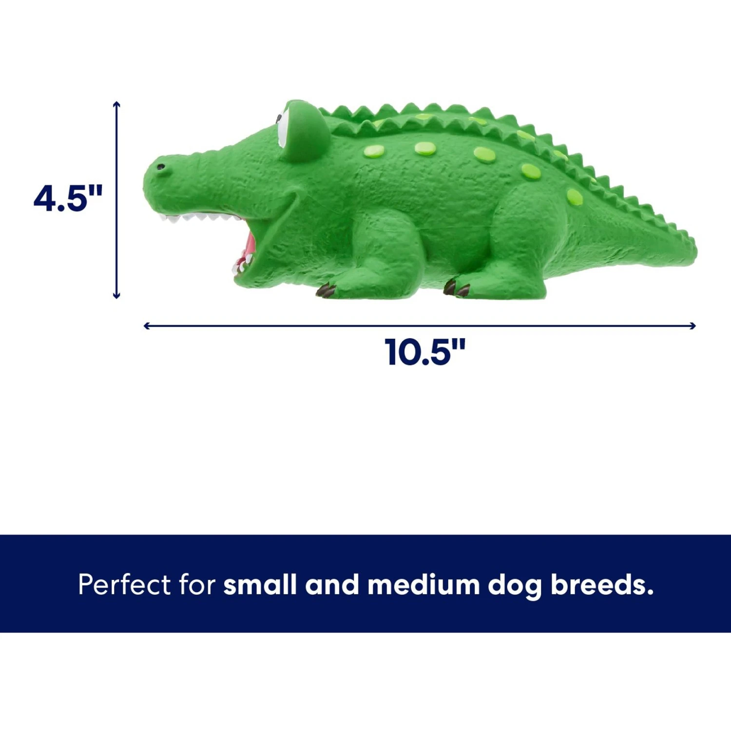 Frisco Alligator Latex Squeaky Dog Toy - Image 2