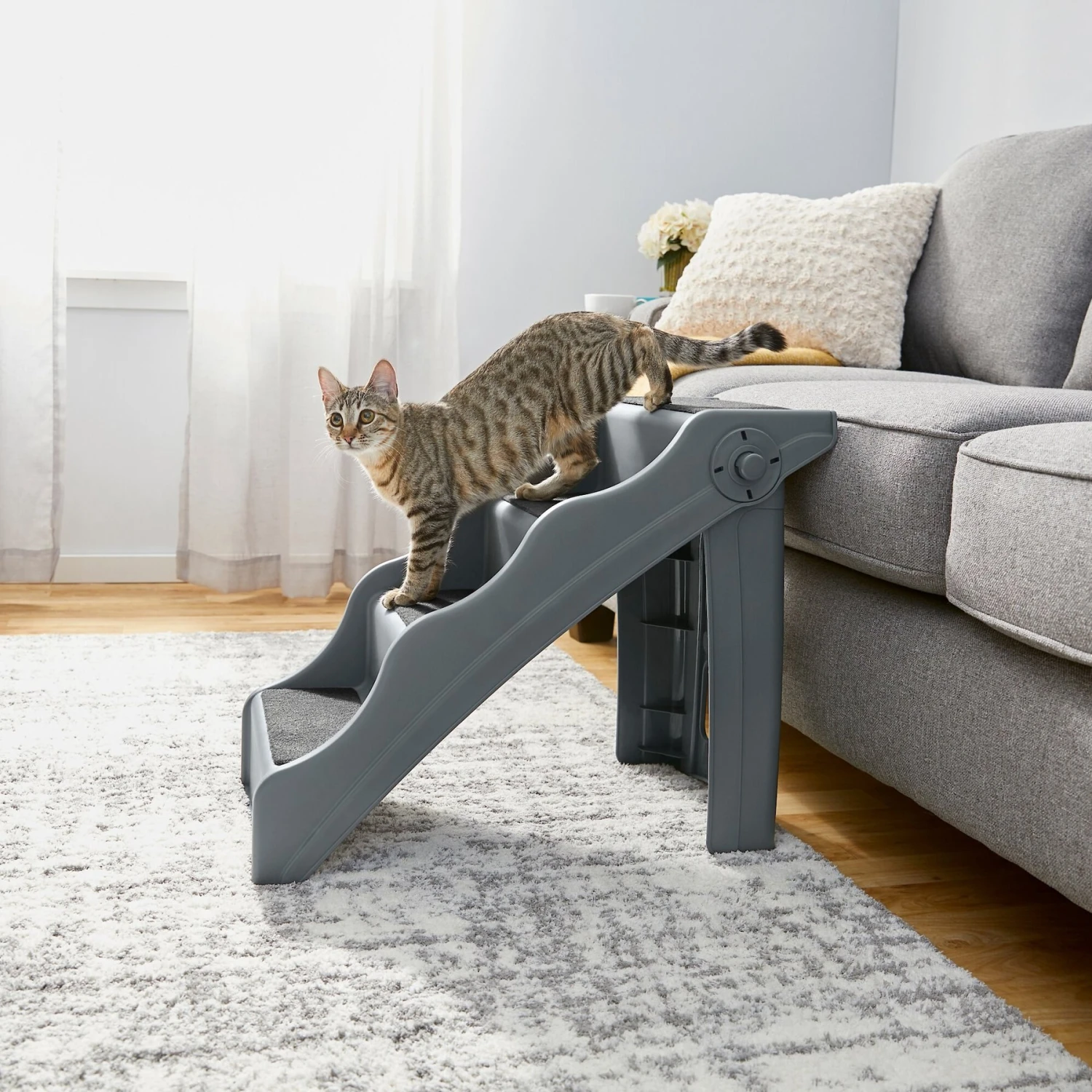 Frisco Foldable Nonslip Cat & Dog Stairs - Image 3