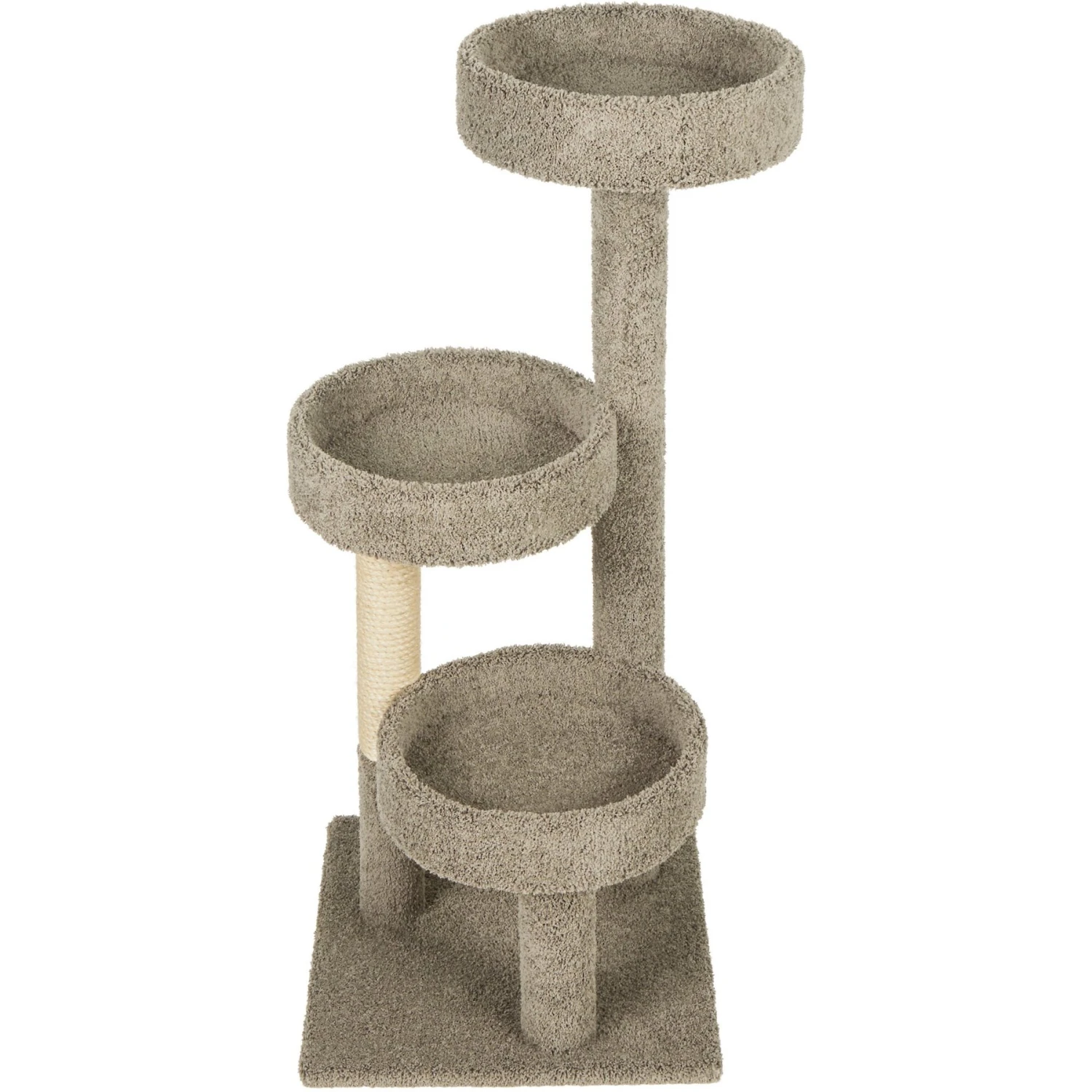 Frisco 50-in Real Carpet Wooden Cat Tree - Image 3