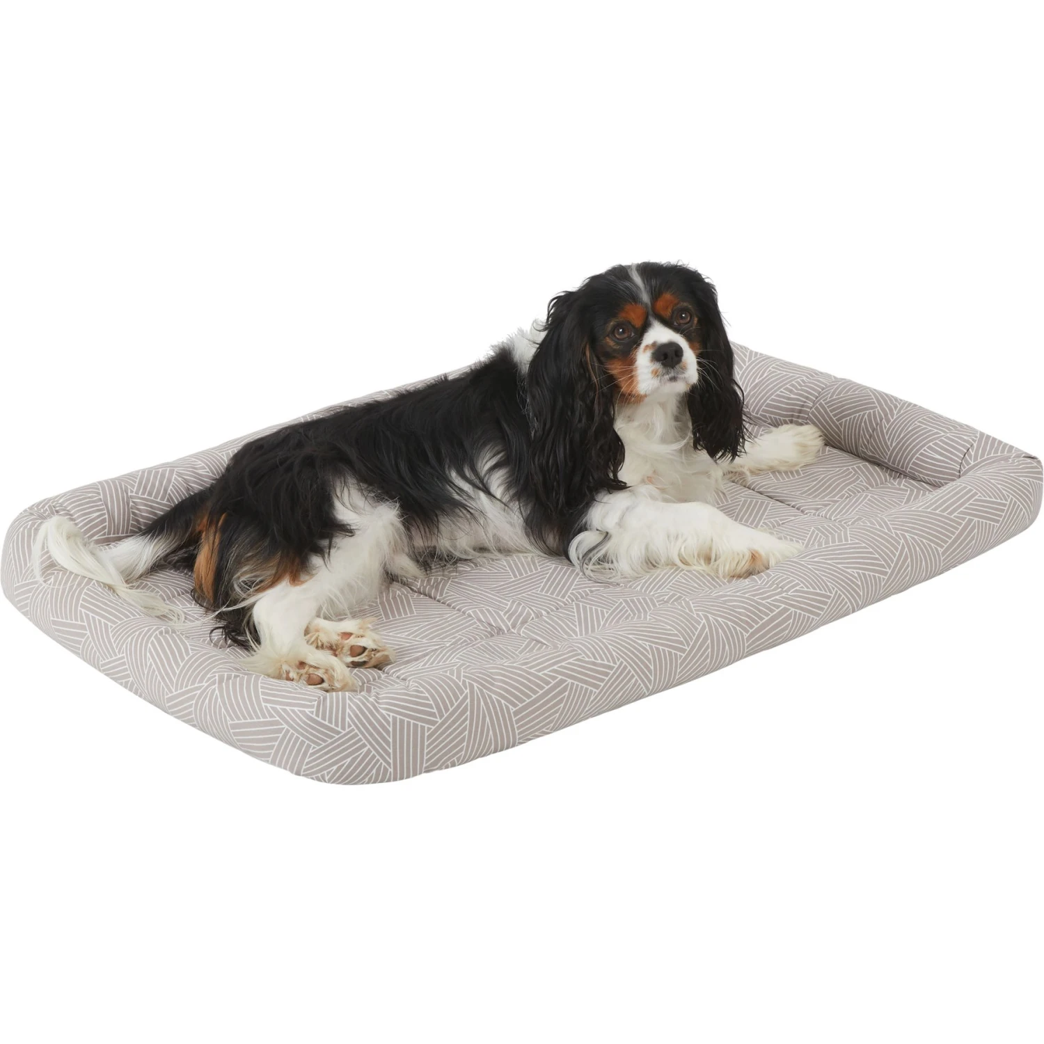 Frisco Gray Basket Weave Dog Crate Mat - Image 3