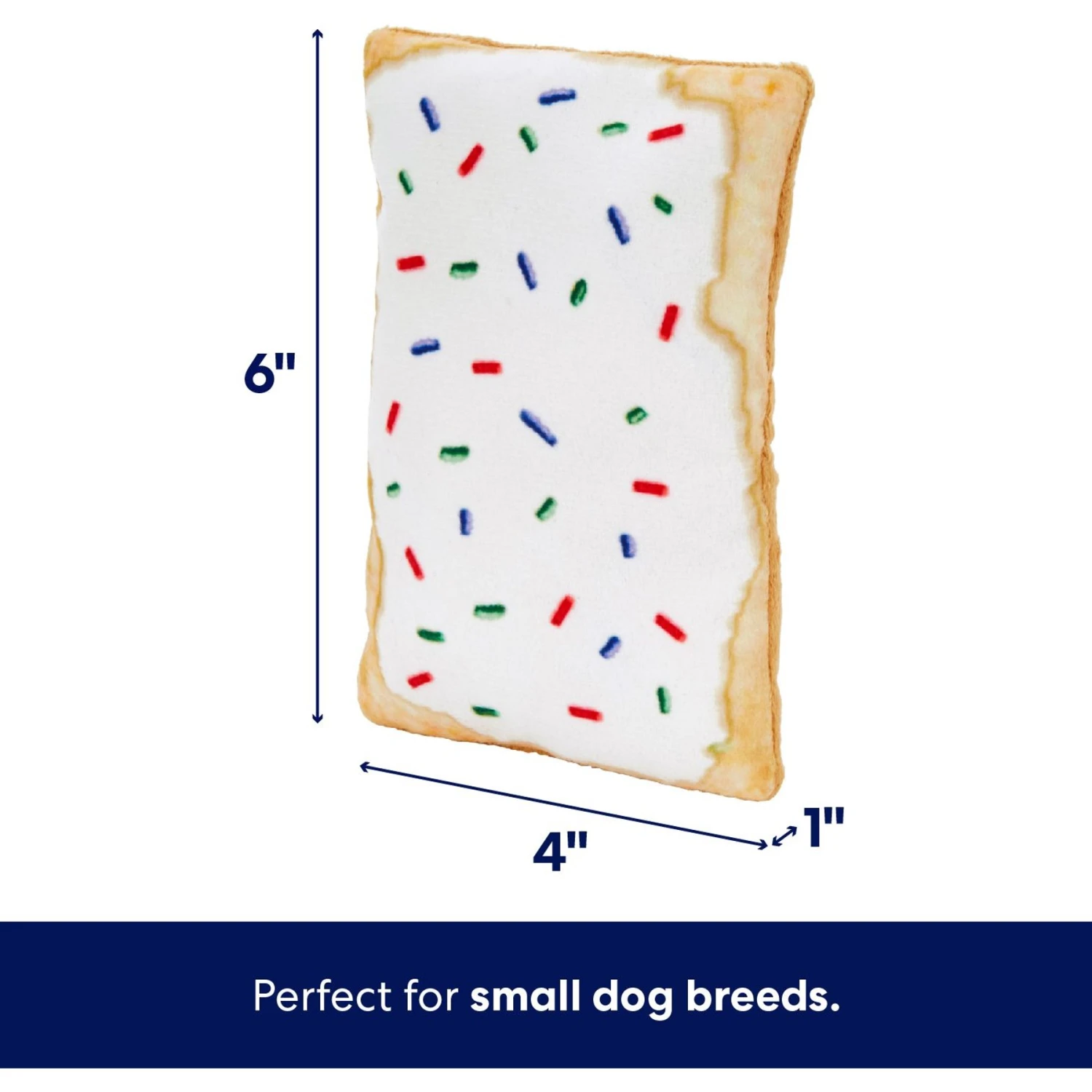 Frisco Frosted Pastry Stuffing-Free Flat Plush Squeaky Dog Toy - Image 2