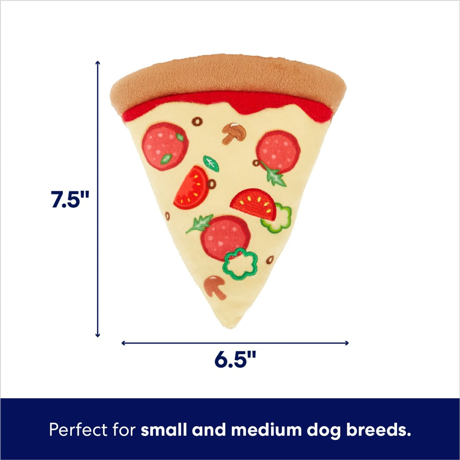 Frisco Pizza Slice Plush Squeaky Dog Toy - Image 2