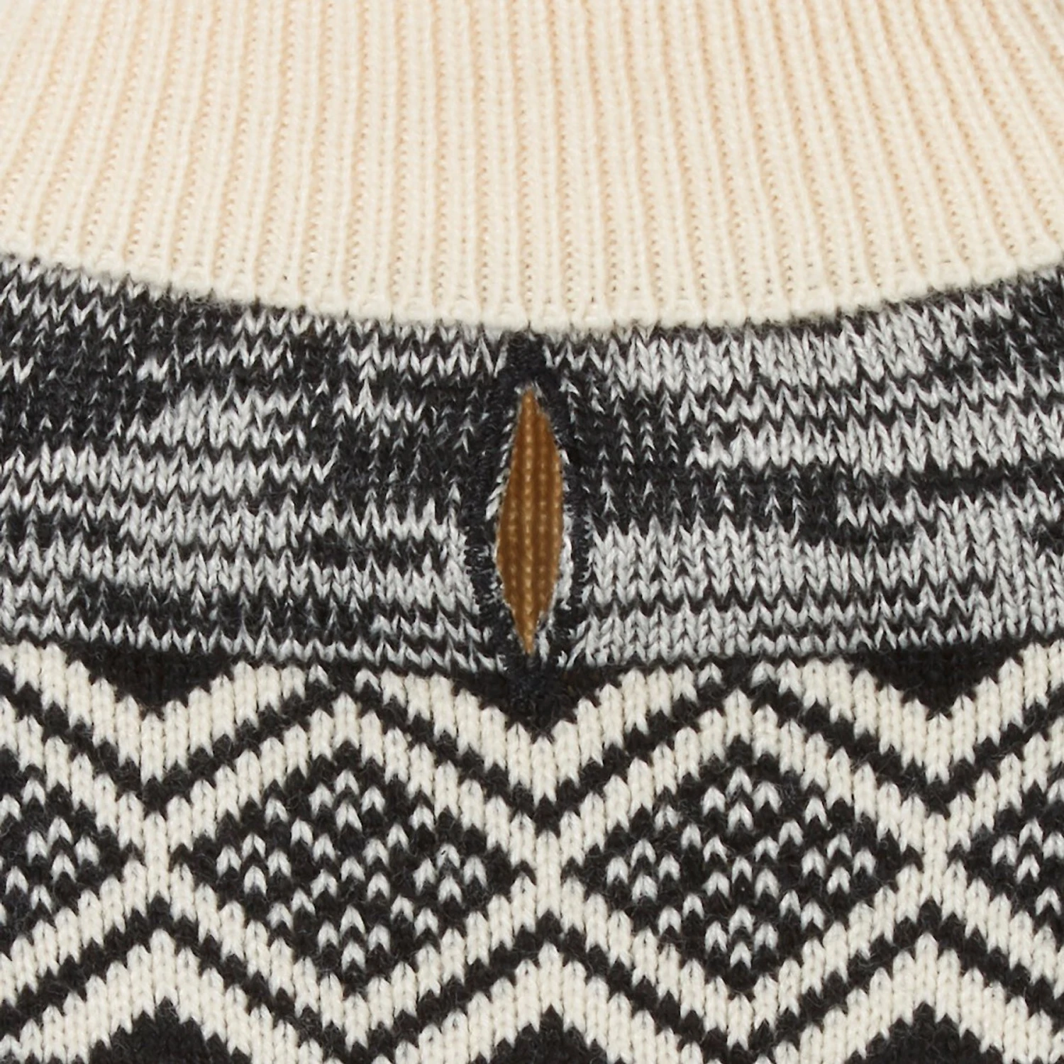 Frisco Black & Cream Turtleneck Sweater - Image 6