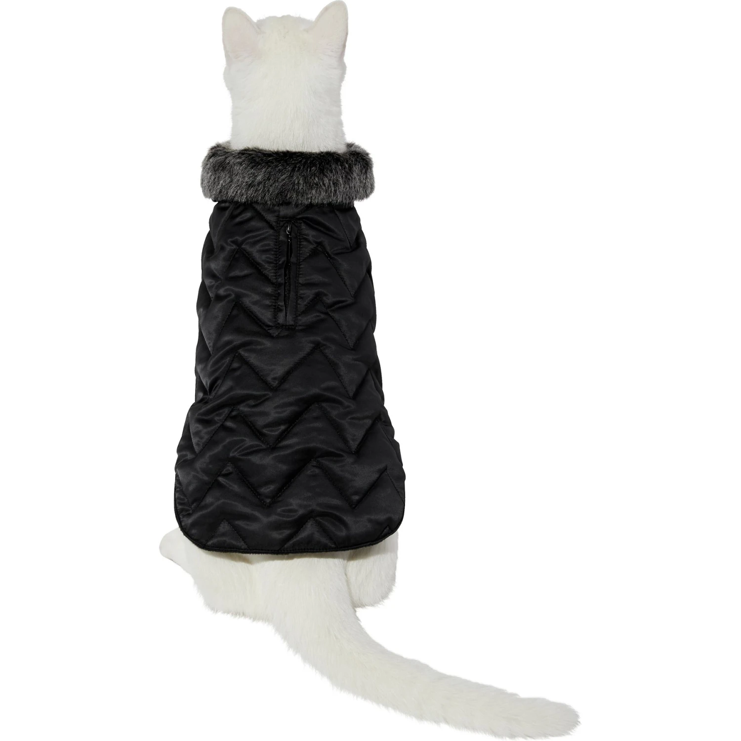 Frisco Mediumweight Chevron Insulated Quilted Dog & Cat Coat - Image 3