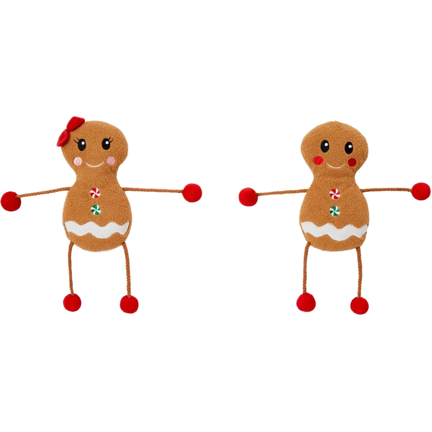 Frisco Holiday Gingerbread Pals Plush Kicker Cat Toy With Catnip, 2 Count - Image 4