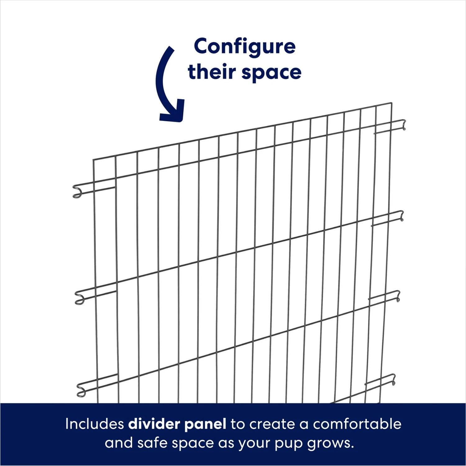 Frisco Heavy Duty Enhanced Lock Double Door Fold & Carry Wire Dog Crate & Mat Kit - Image 6
