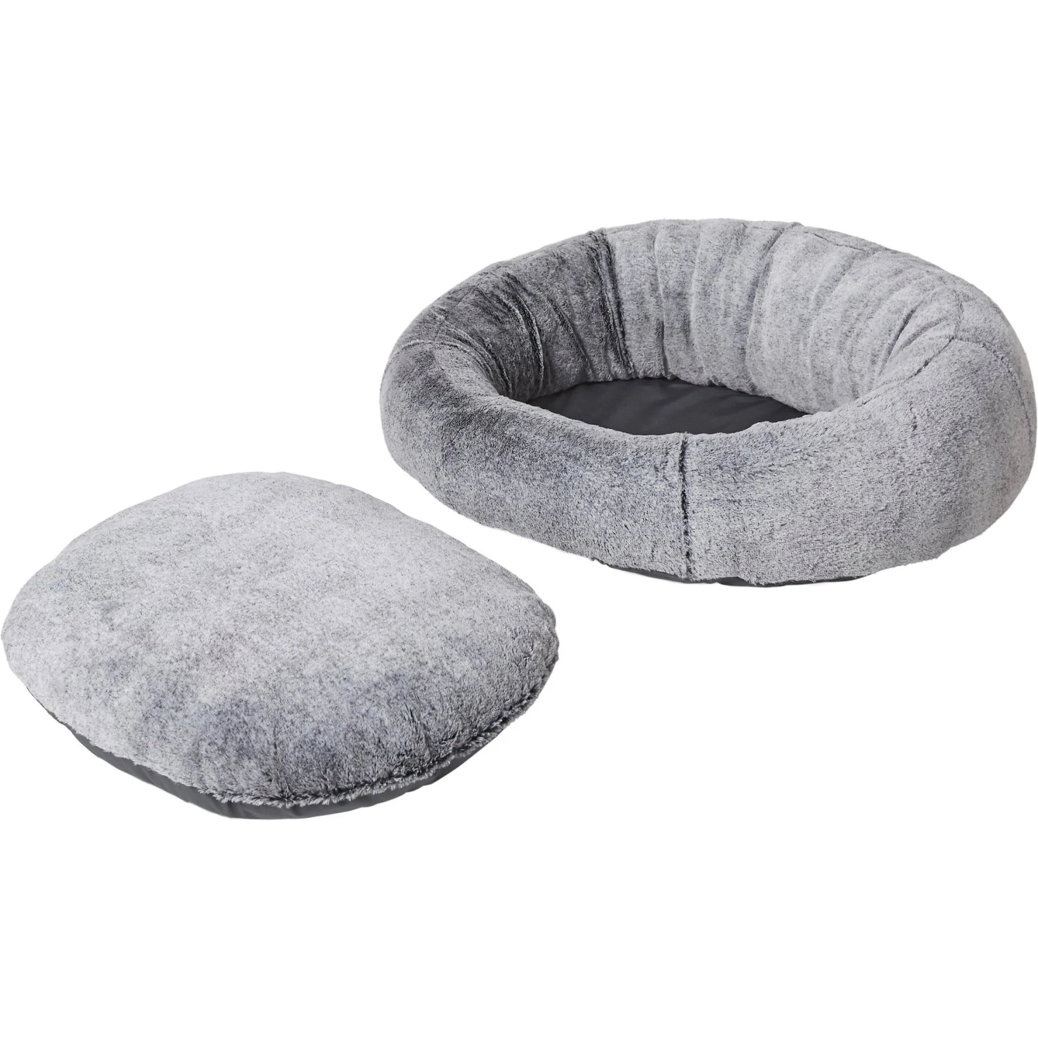 Frisco Plush Camel Back Donut Bolster Cat & Dog Bed - Image 5