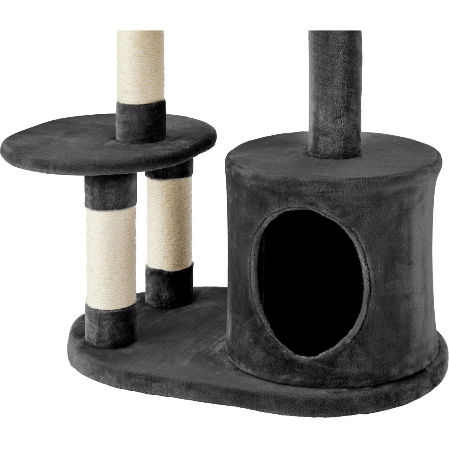 Frisco 48.25-in Heavy Duty Faux Fur Cat Tree & Condo - Image 6