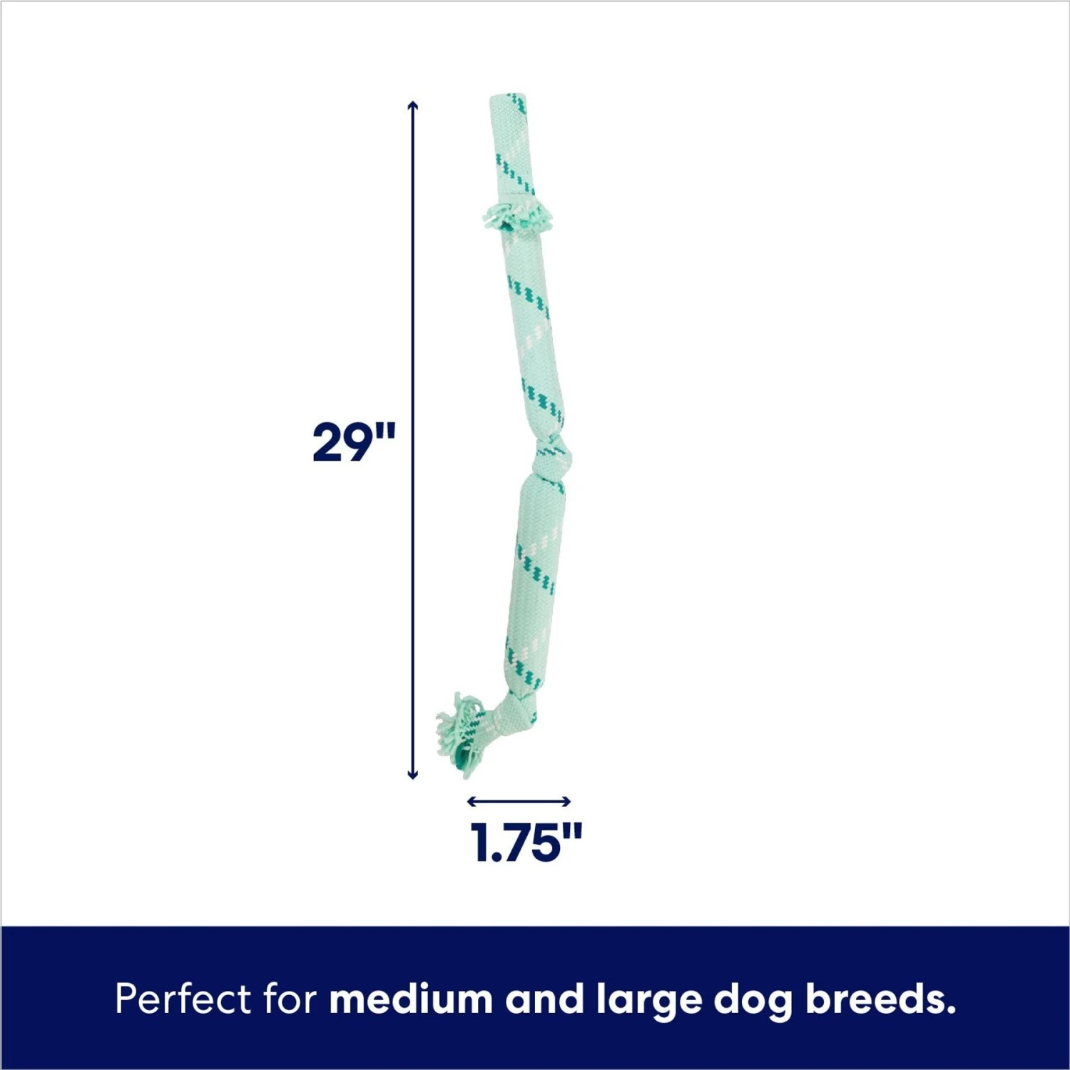 Frisco Double Fun Rope Crinkle Fetch Dog Toy - Image 2