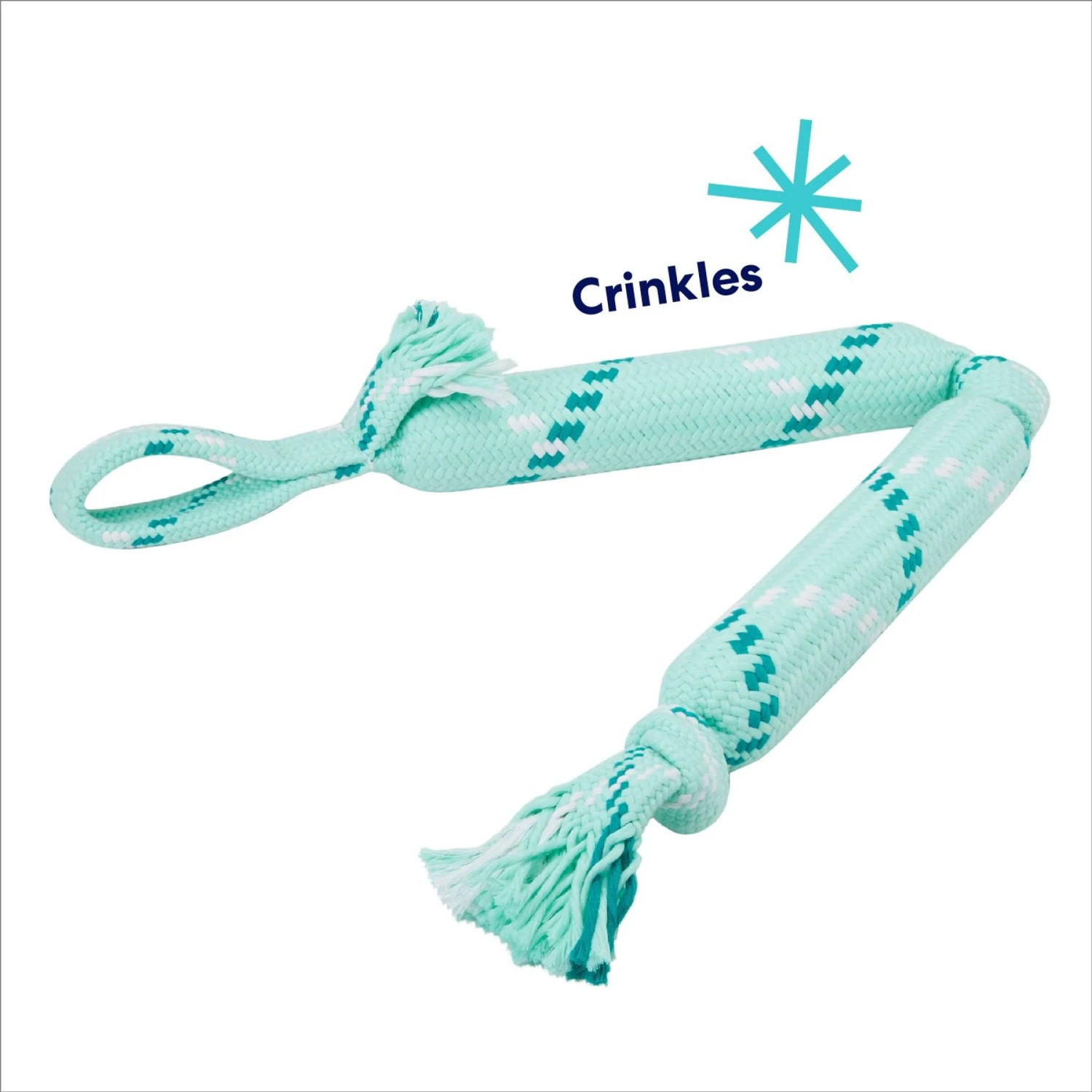 Frisco Double Fun Rope Crinkle Fetch Dog Toy - Image 3