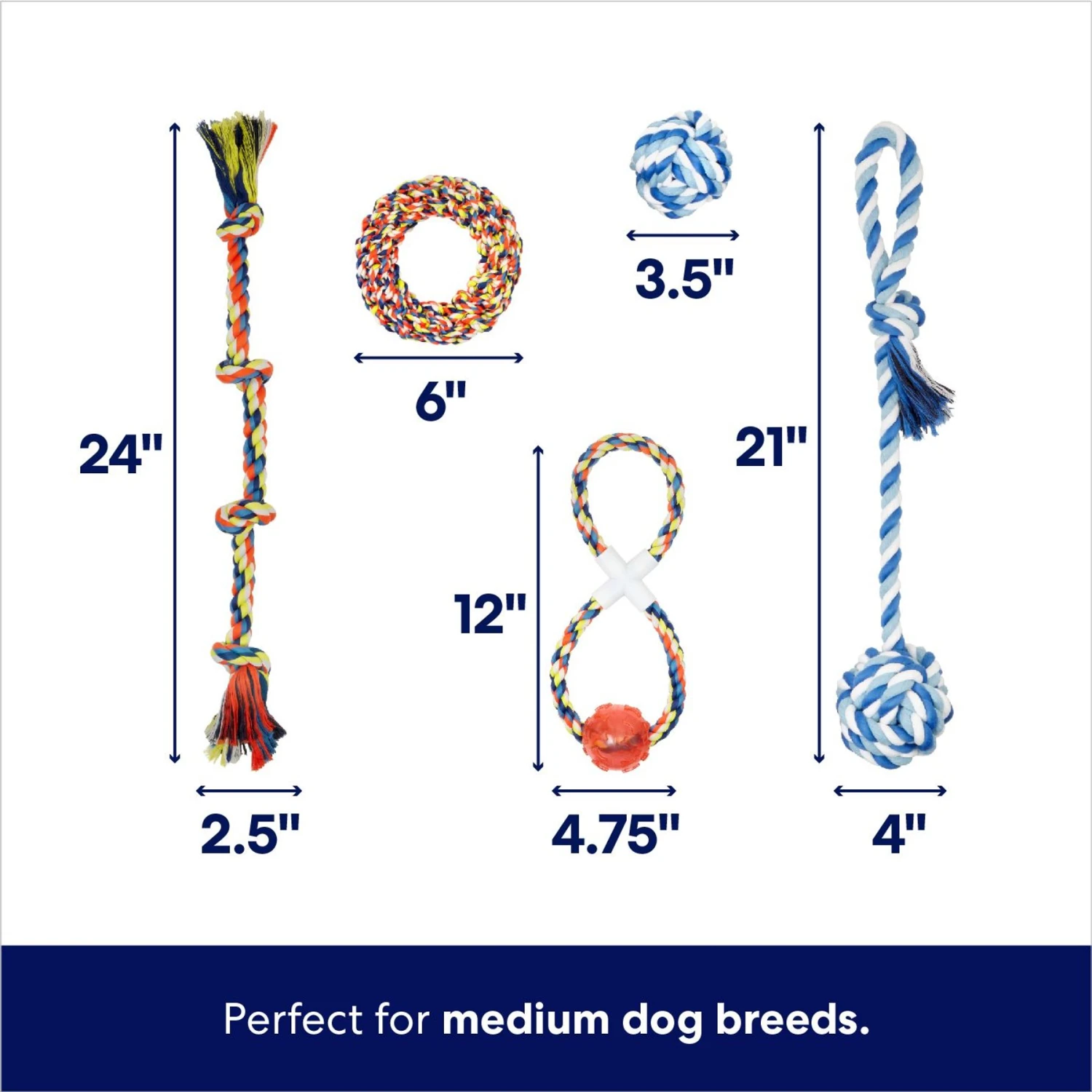 Frisco Rope Multipack For Medium Dog Toys - Image 2