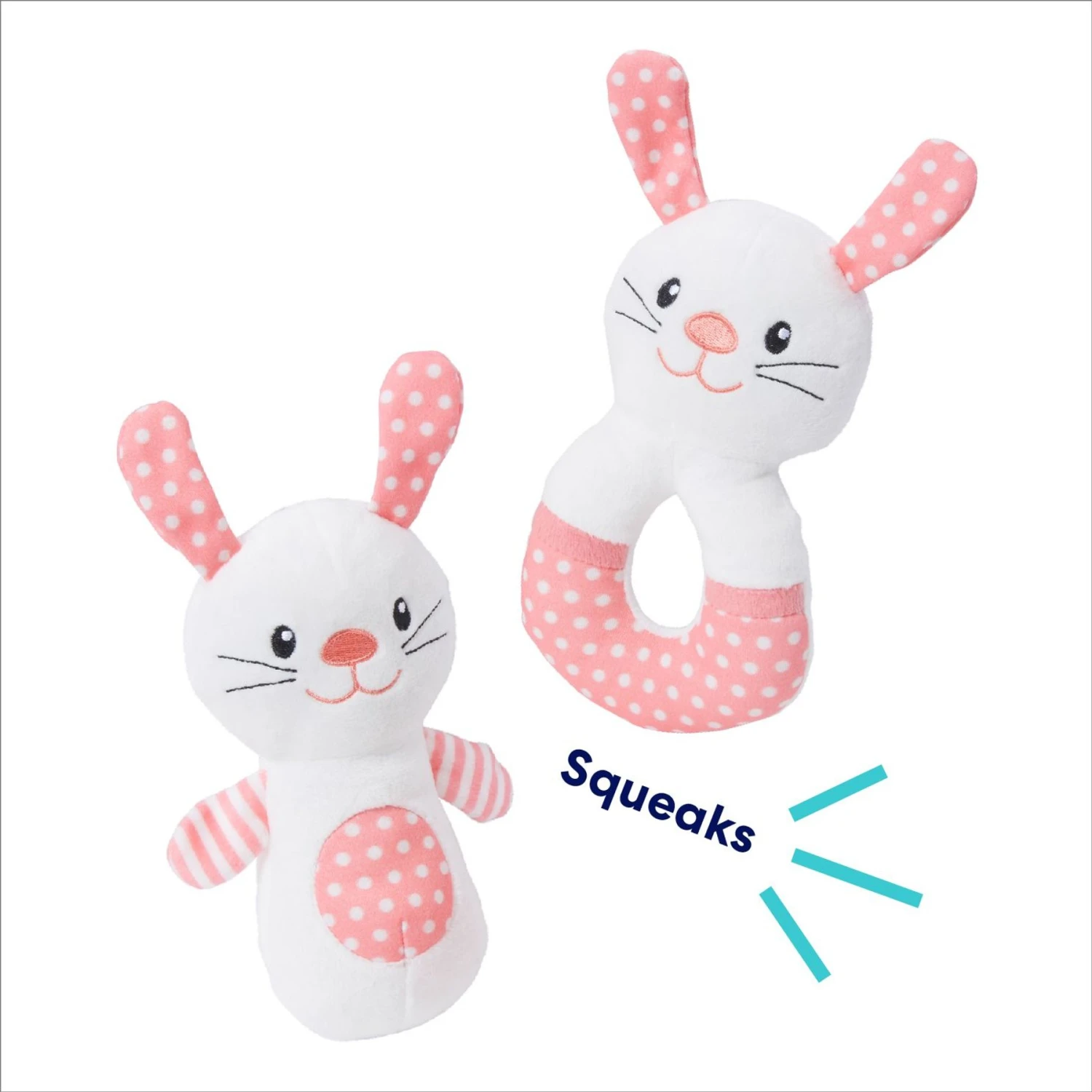 Frisco Bunny Plush Squeaky Puppy Toy - Image 3