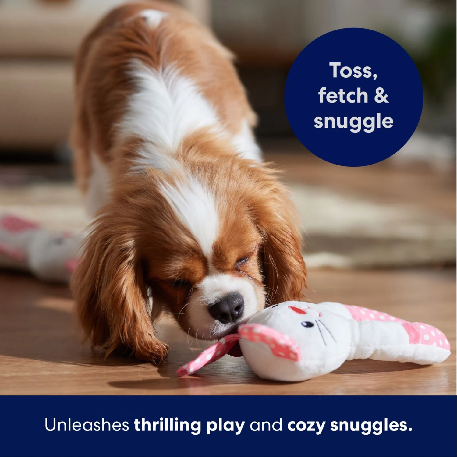 Frisco Bunny Plush Squeaky Puppy Toy - Image 4