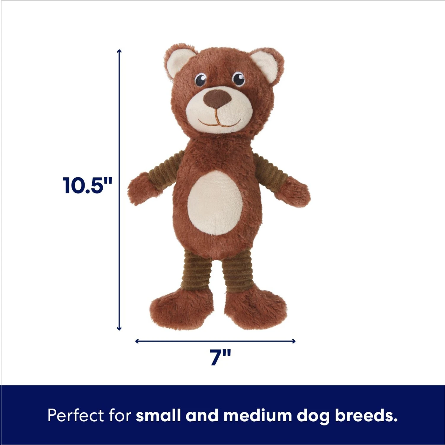 Frisco Bear Plush Squeaky Dog Toy - Image 2