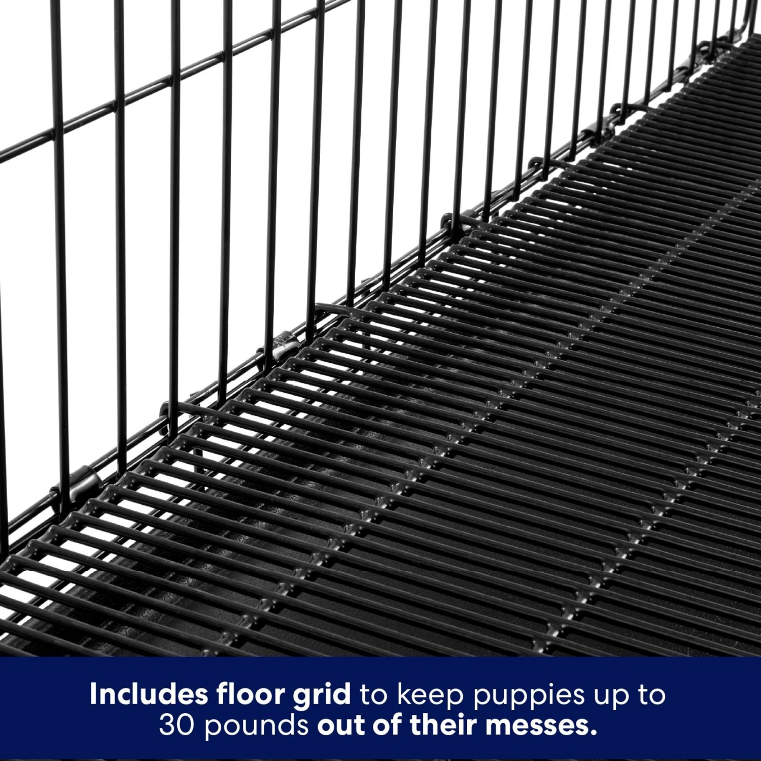 Frisco Heavy Duty All-in-1 Multi-Stage 3 Door Collapsible Wire Dog Crate - Image 4