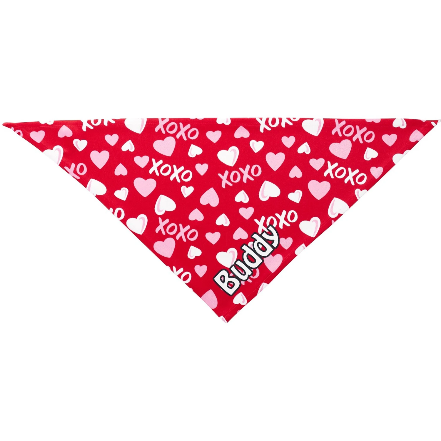 Frisco XOXO Hearts Personalized Dog & Cat Bandana - Image 3