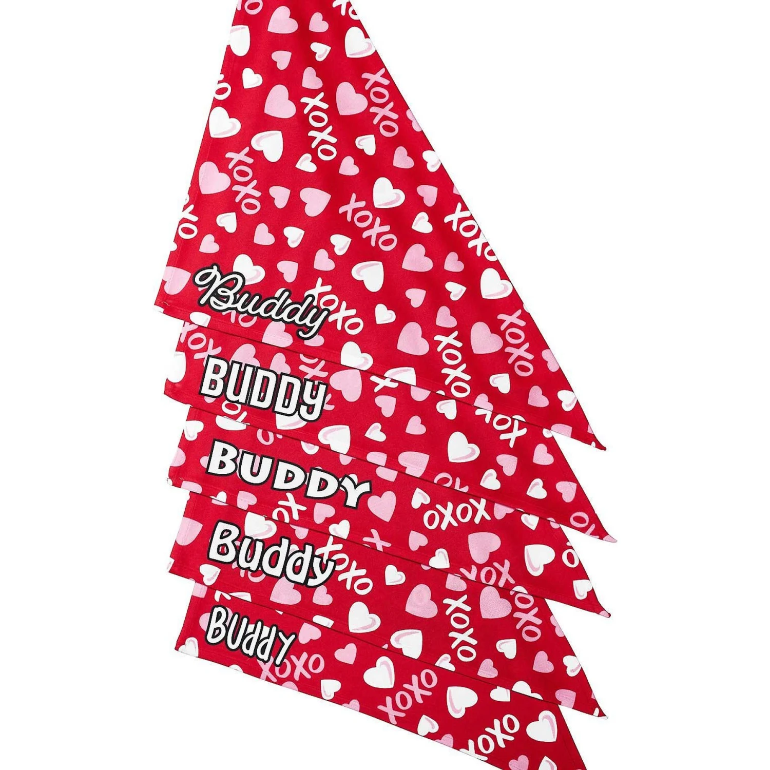 Frisco XOXO Hearts Personalized Dog & Cat Bandana - Image 5