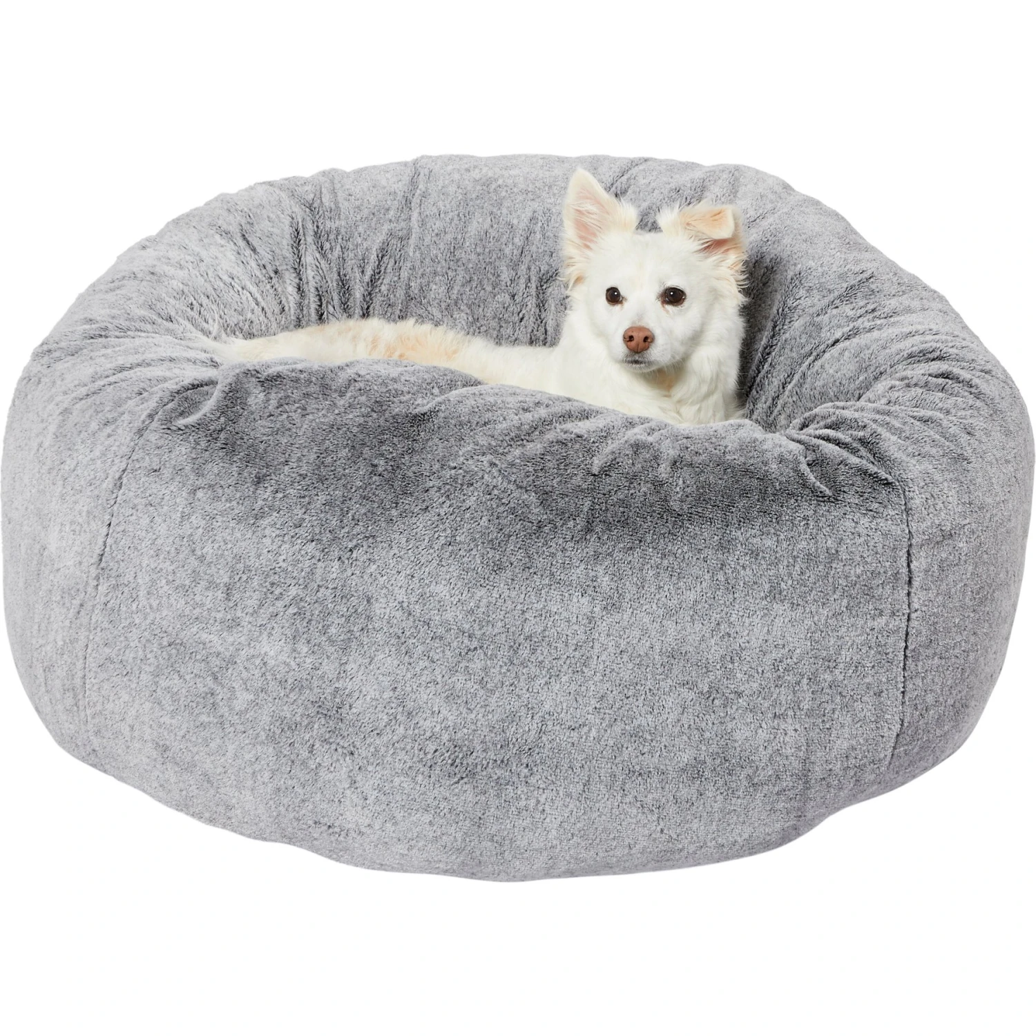 Frisco Plush Pouf Pillow Cat & Dog Bed - Image 3