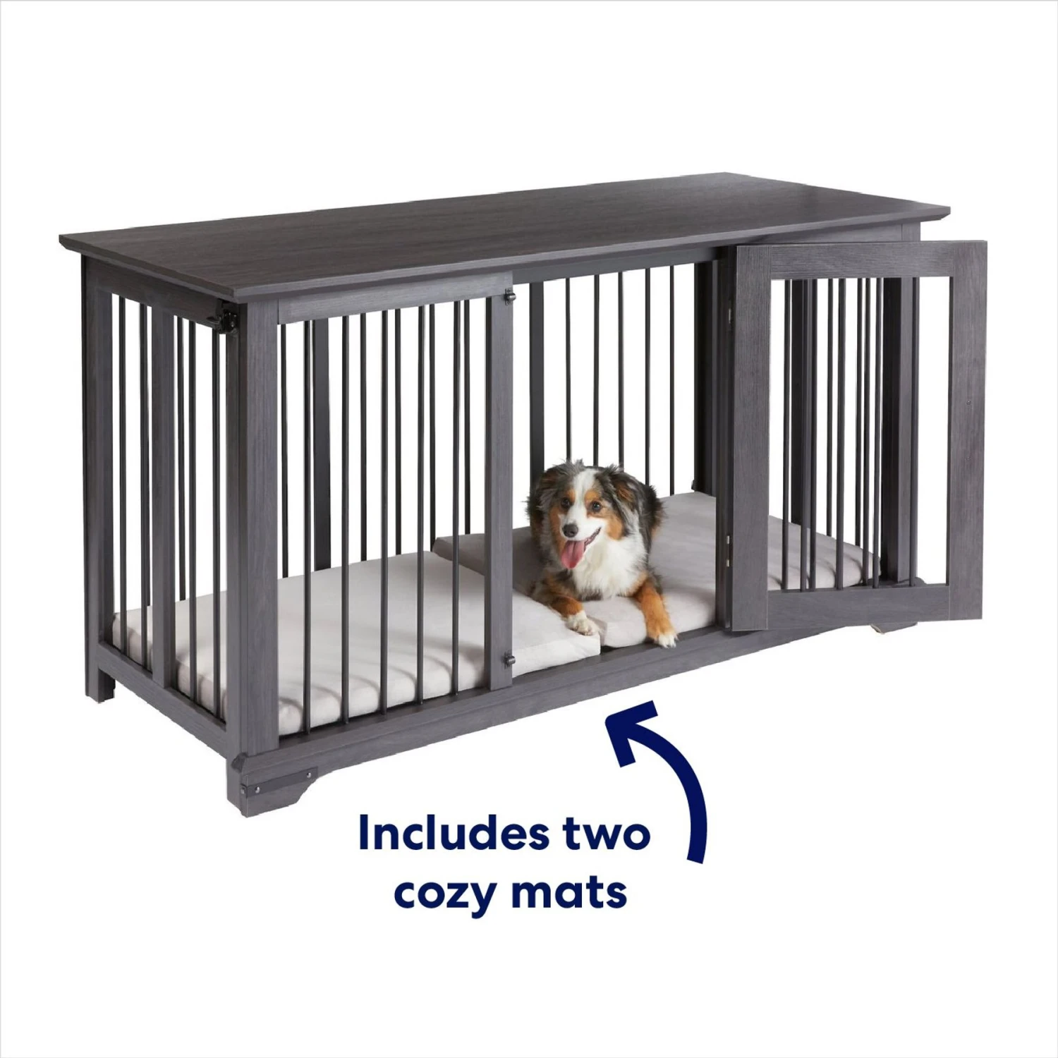 Frisco "Broadway" Dog Crate Credenza & Mat Kit - Image 4
