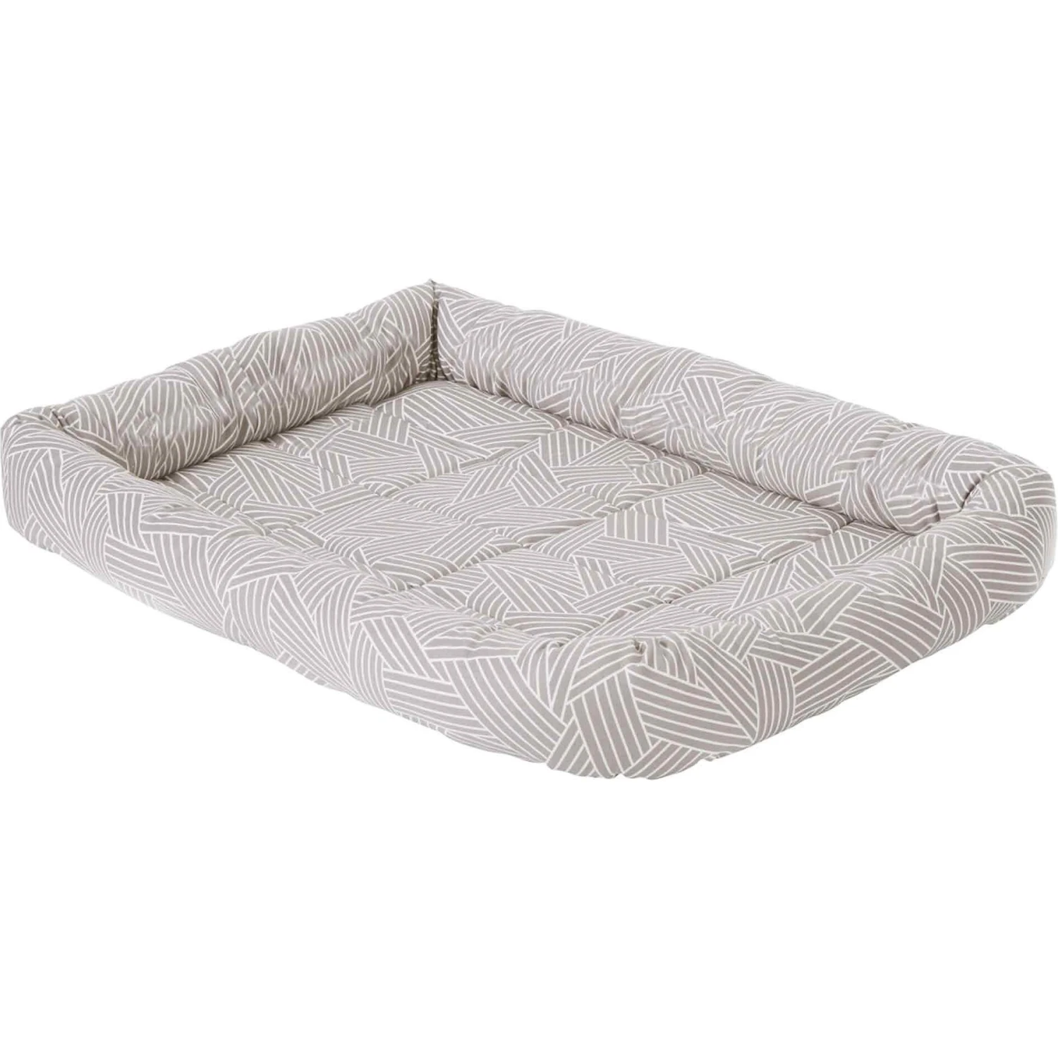 Frisco Fold & Carry Double Door Collapsible Wire Dog Crate & Frisco Gray Basket Weave Dog Crate Mat - Image 4