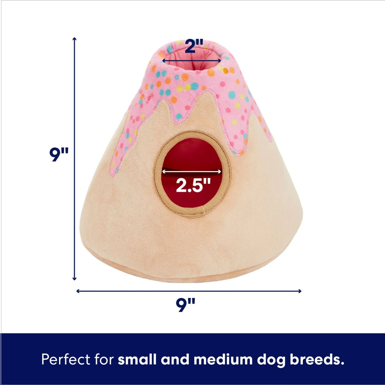 Frisco Birthday Volcano & Dinosaurs Hide & Seek Puzzle Plush Squeaky Dog Toy - Image 2