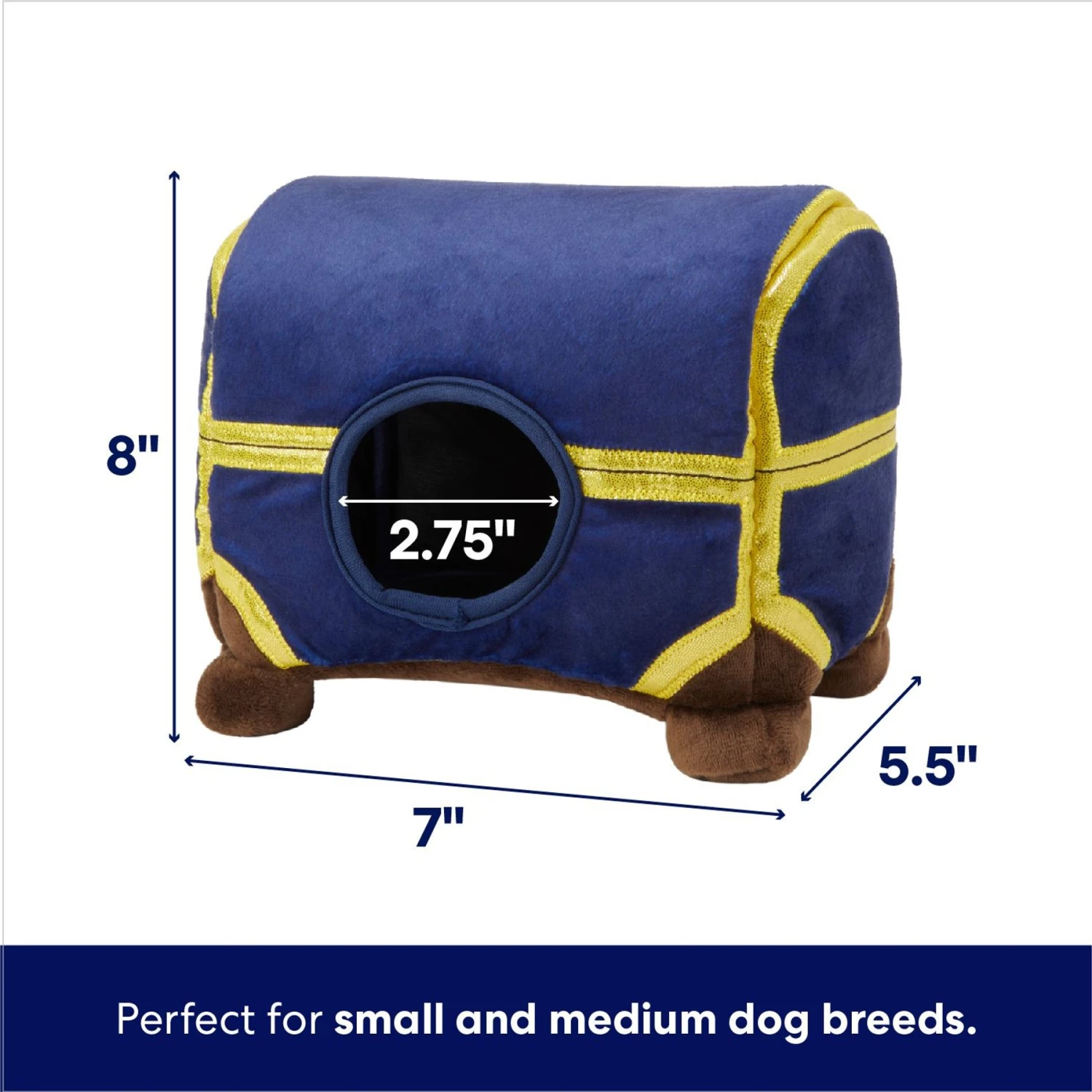 Frisco Magic Chest Hide & Seek Puzzle Plush Squeaky Dog Toy - Image 2