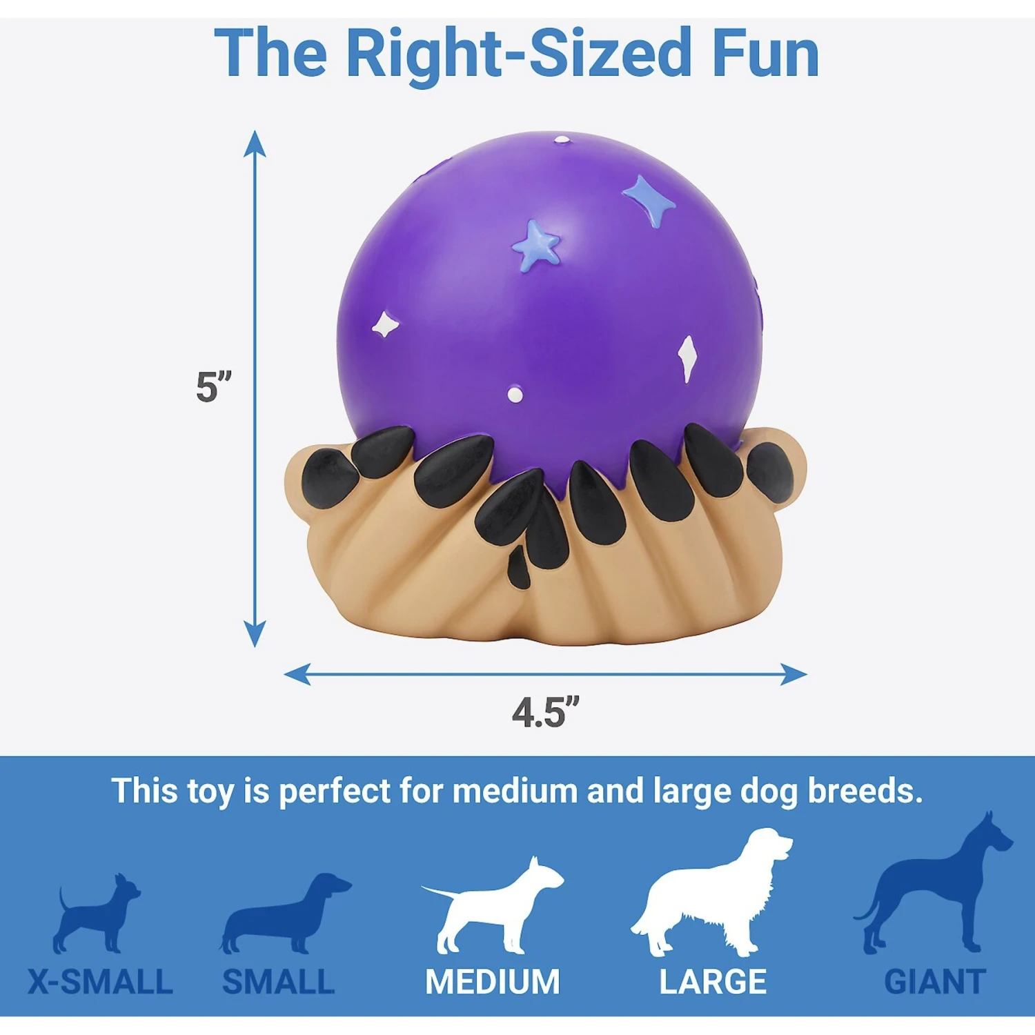 Frisco Magic Fortune Teller's Crystal Ball Latex Squeaky Dog Toy - Image 2