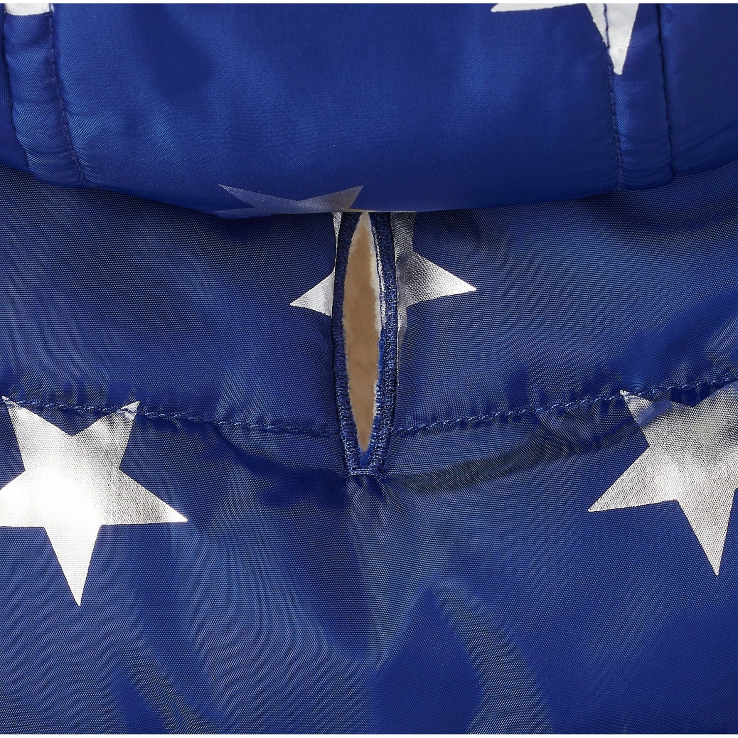 Frisco Mediumweight Metallic Star Print Insulated Dog & Cat Parka, Navy - Image 6