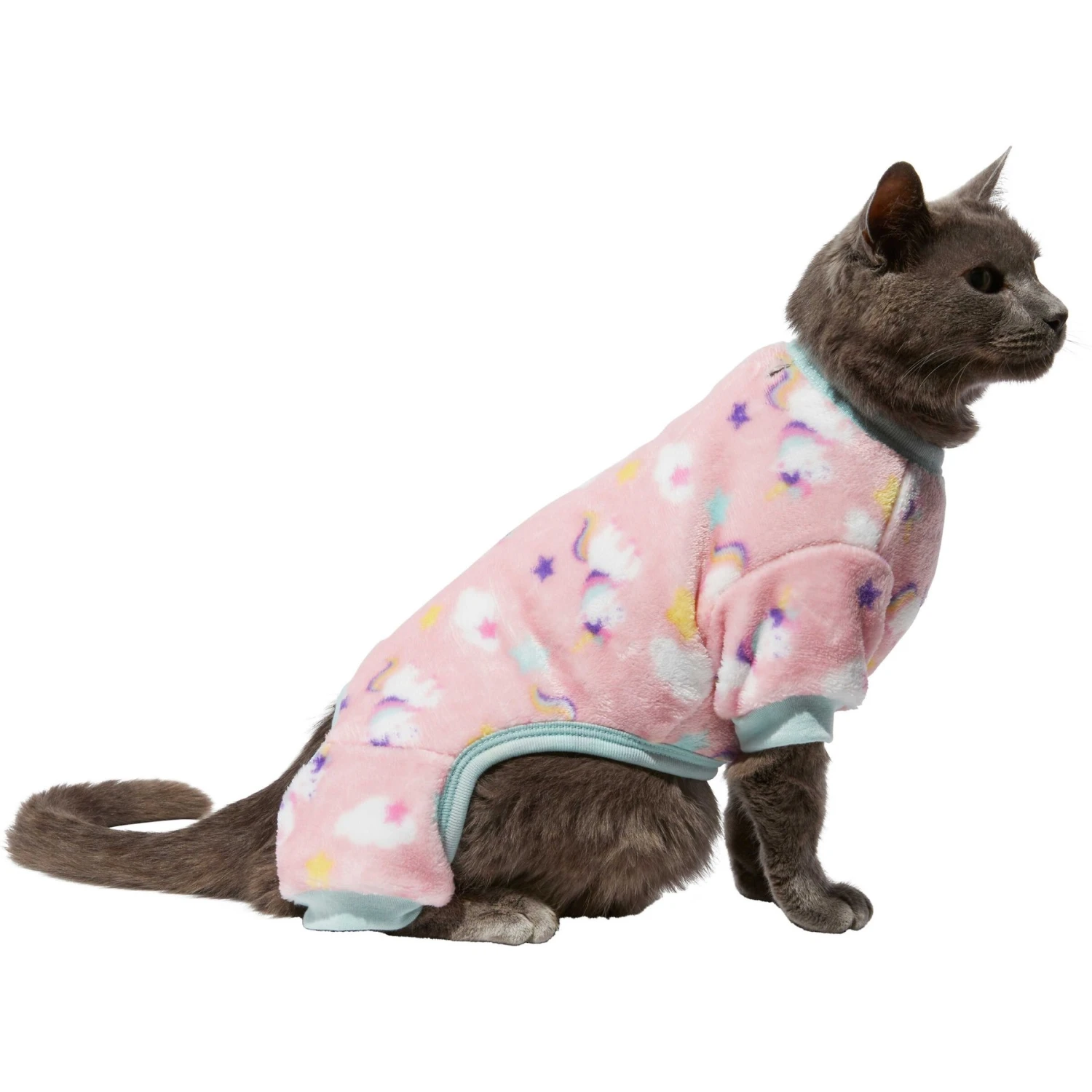 Frisco Dog & Cat Cozy Plush Fleece PJs, Unicorns - Image 4