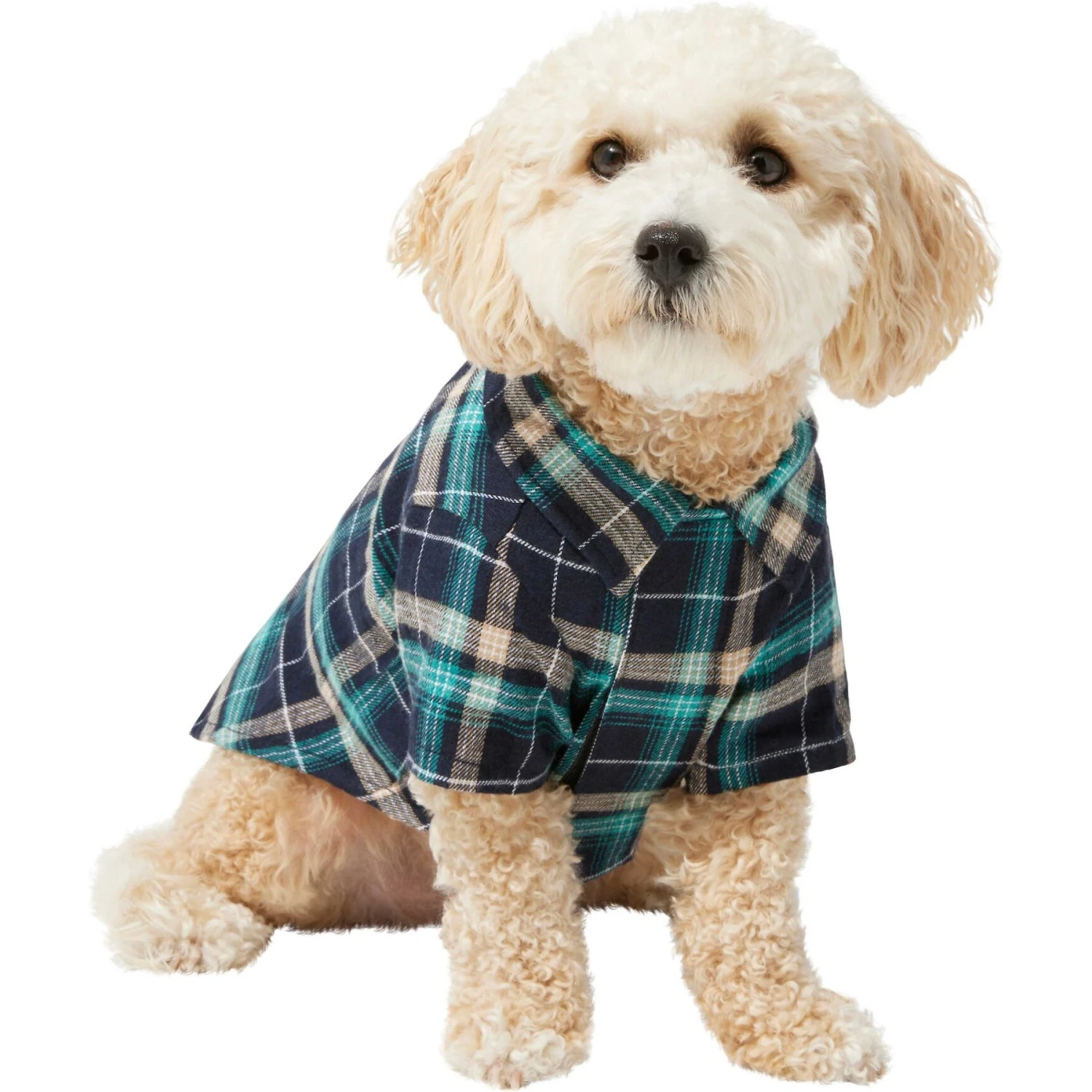 Frisco Multi-Plaid Dog & Cat Flannel Shirt - Image 3
