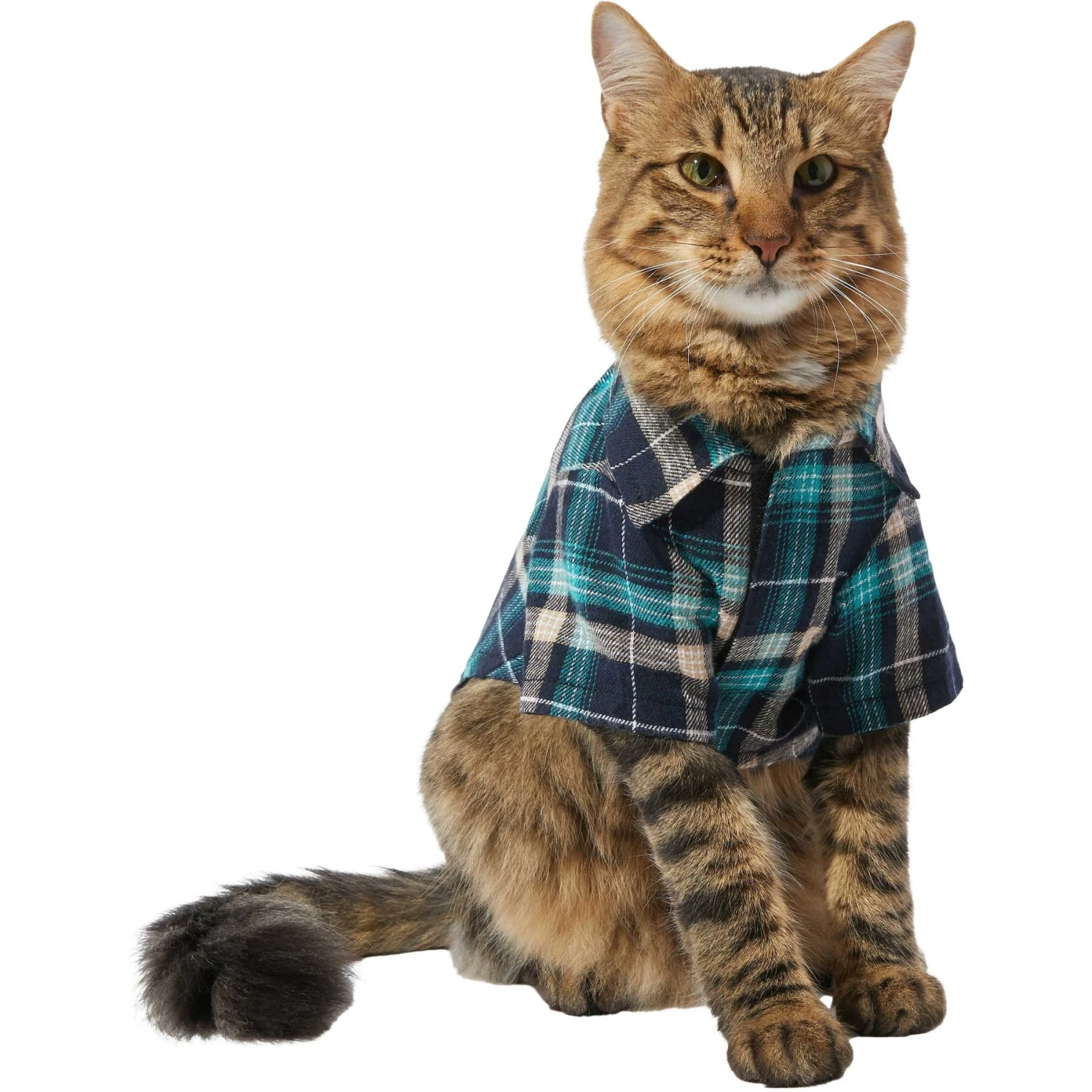 Frisco Multi-Plaid Dog & Cat Flannel Shirt - Image 4