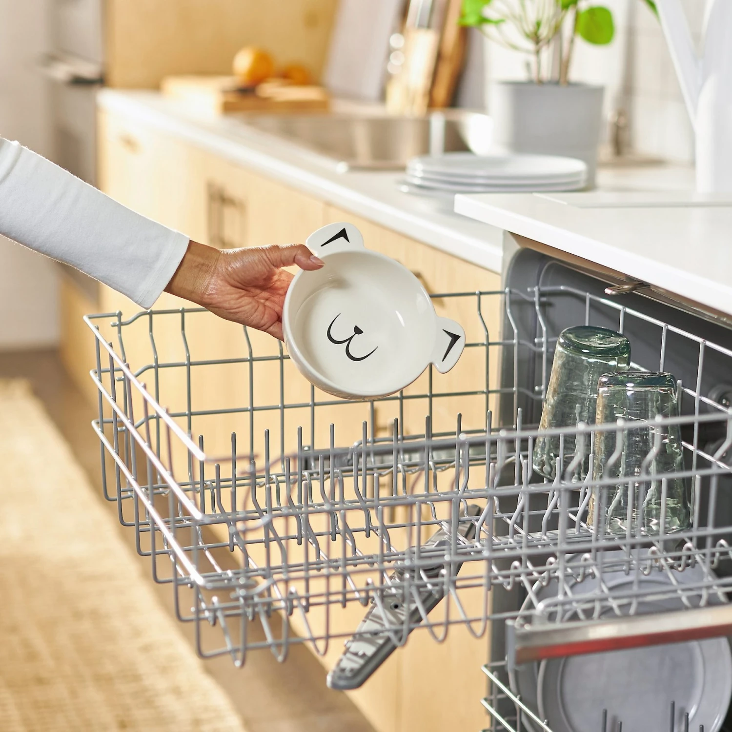 Frisco Dog Face Non-skid Ceramic Cat & Dog Bowl - Image 6