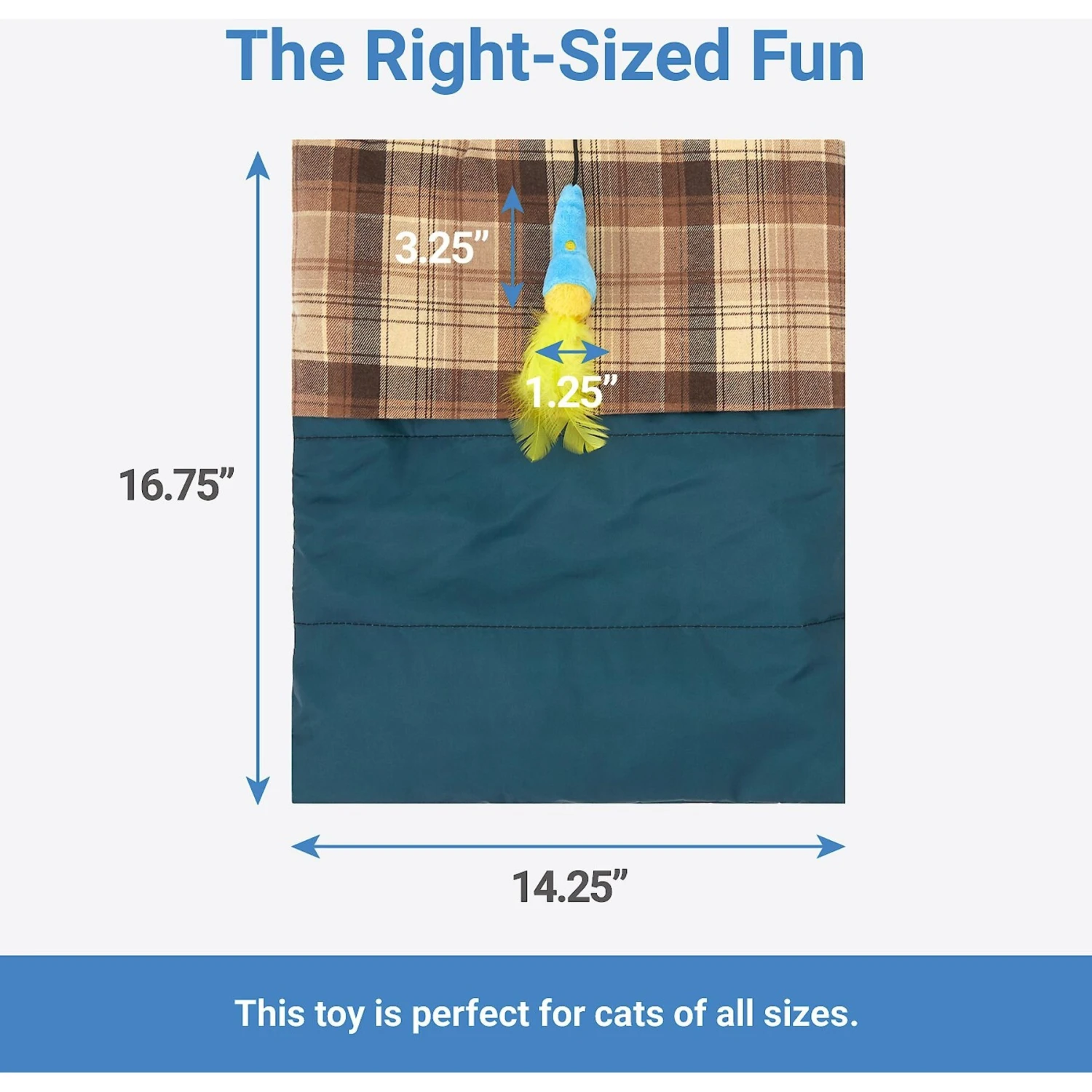 Frisco Camping Sleeping Bag Cat Toy - Image 2