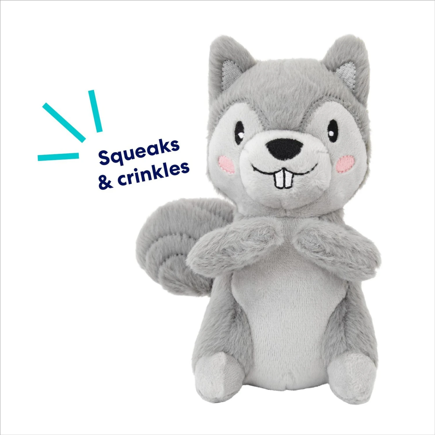 Frisco Camping Squirrel Plush Squeaky Dog Toy - Image 3